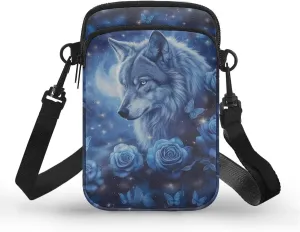2 Layer Crossbody Bag Messenger Satchel Bags Wallet Phone Case for Men Women