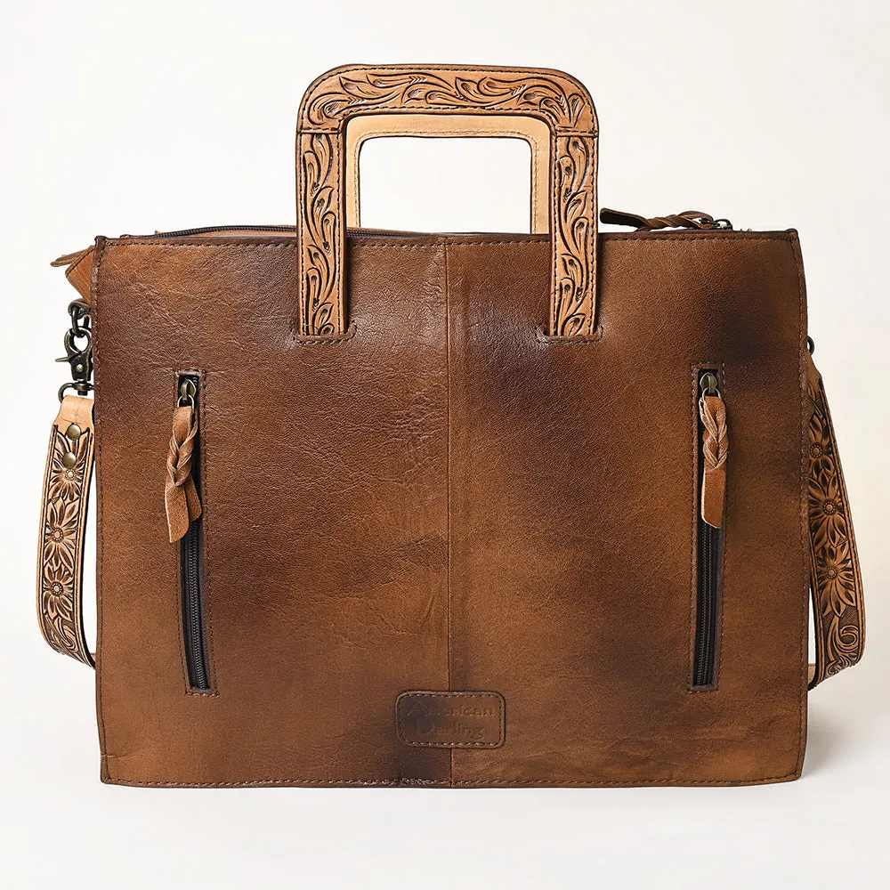 ADBG1276A American Darling Hand Tooled Genuine Leather Women Bag Western Handbag Purse