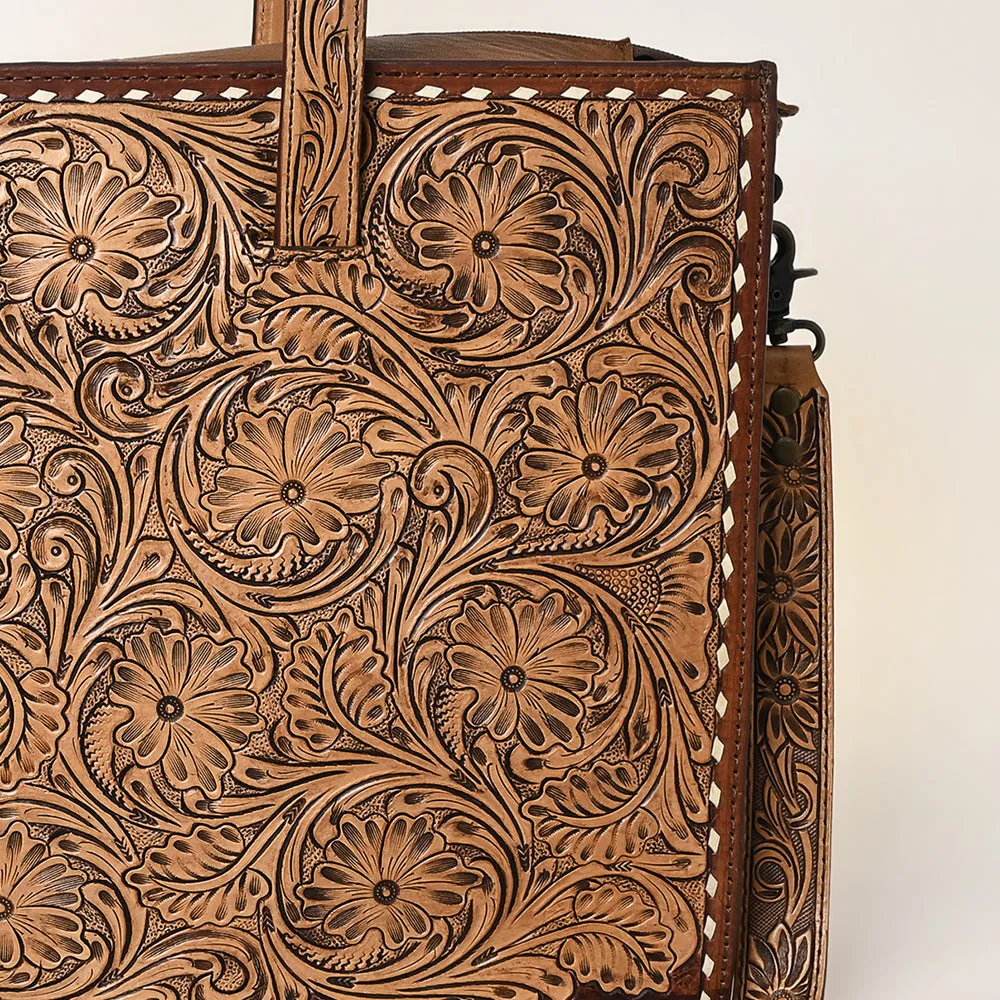 ADBG1276A American Darling Hand Tooled Genuine Leather Women Bag Western Handbag Purse