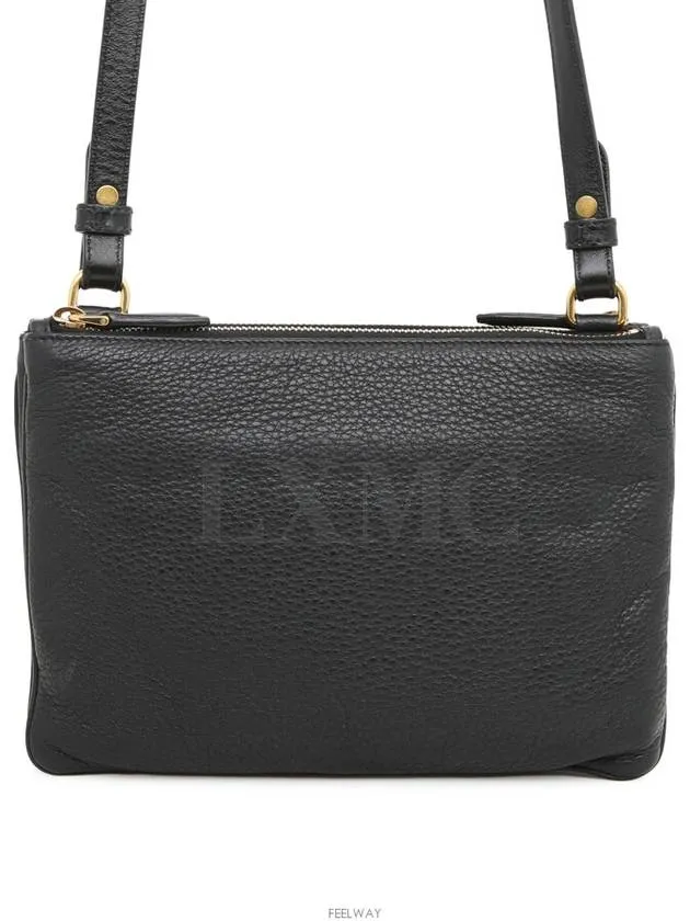 Bandolier Grace Calf Double Zipper Cross Bag 1BH046