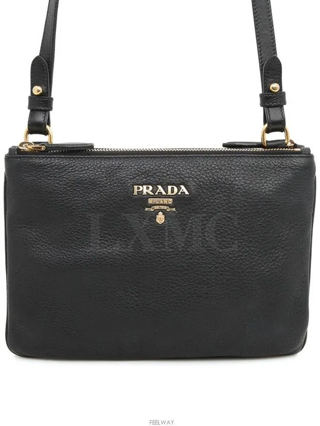 Bandolier Grace Calf Double Zipper Cross Bag 1BH046