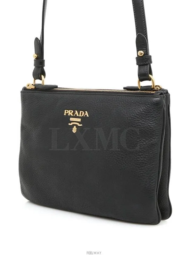 Bandolier Grace Calf Double Zipper Cross Bag 1BH046