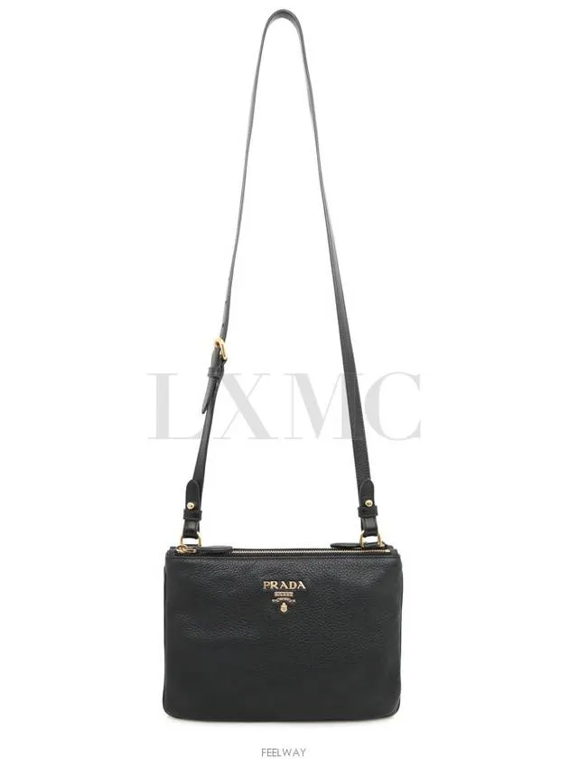Bandolier Grace Calf Double Zipper Cross Bag 1BH046