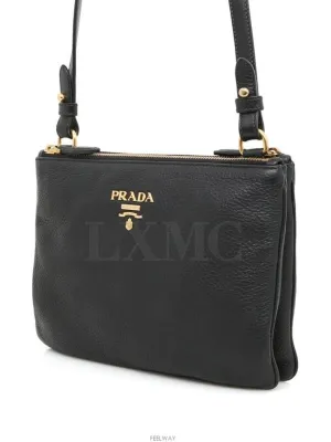 Bandolier Grace Calf Double Zipper Cross Bag 1BH046