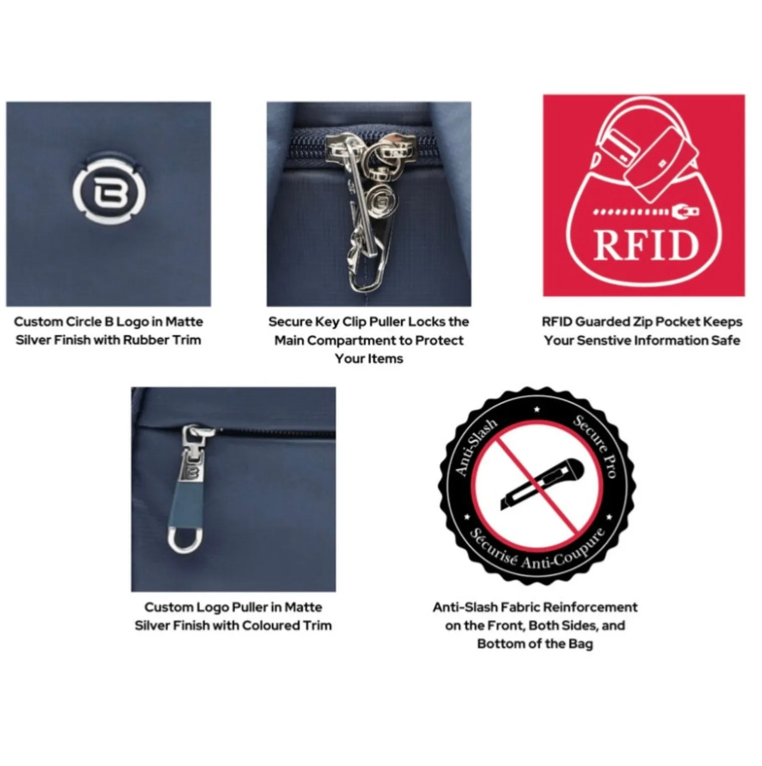 BESIDE-U - RFID / ANTI SLASH JOYFUL SATCHEL