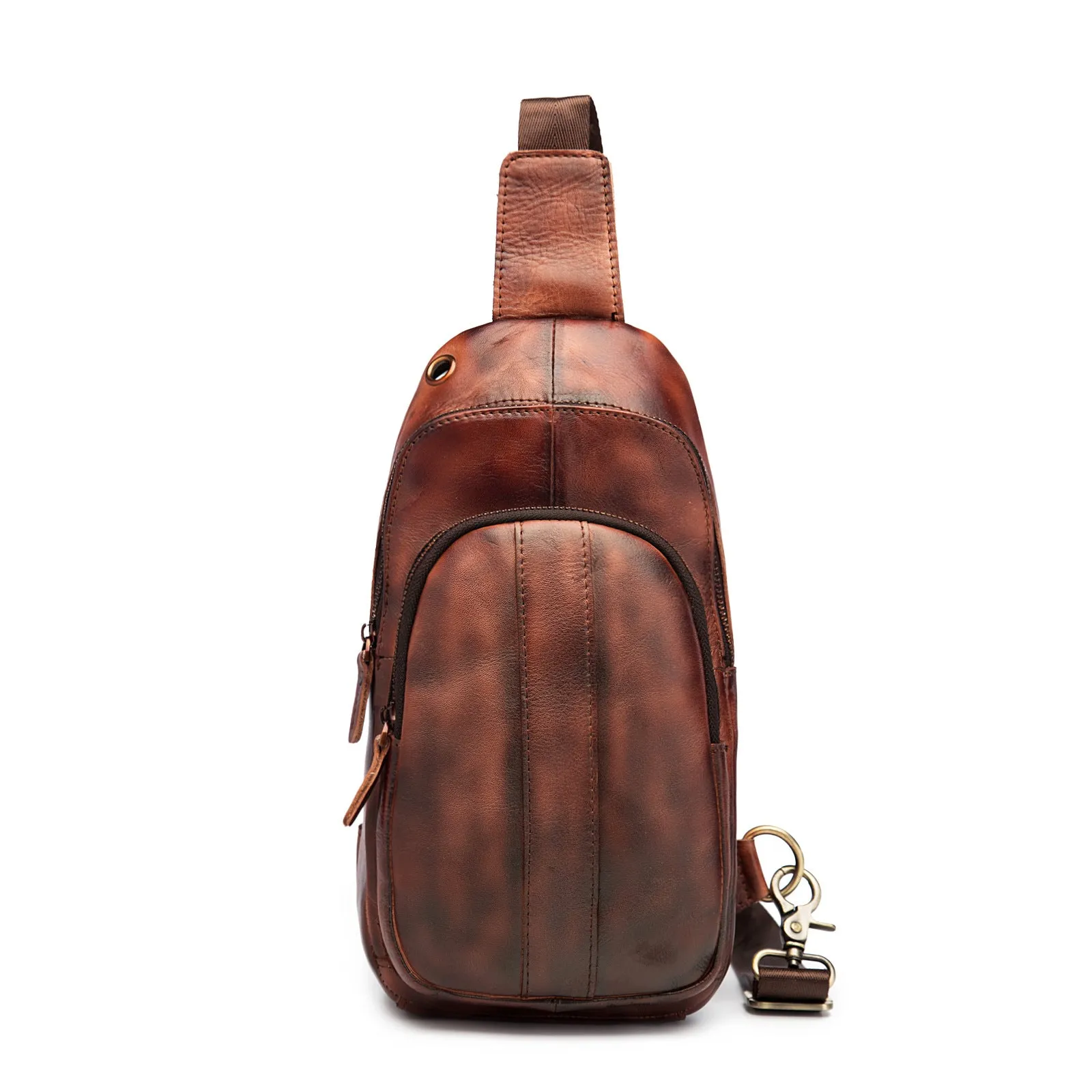 Blue Leather Sling Backpack Crossbody Sling Backpack Best Cross Body Sling Bag Mens Leather Sling Bags