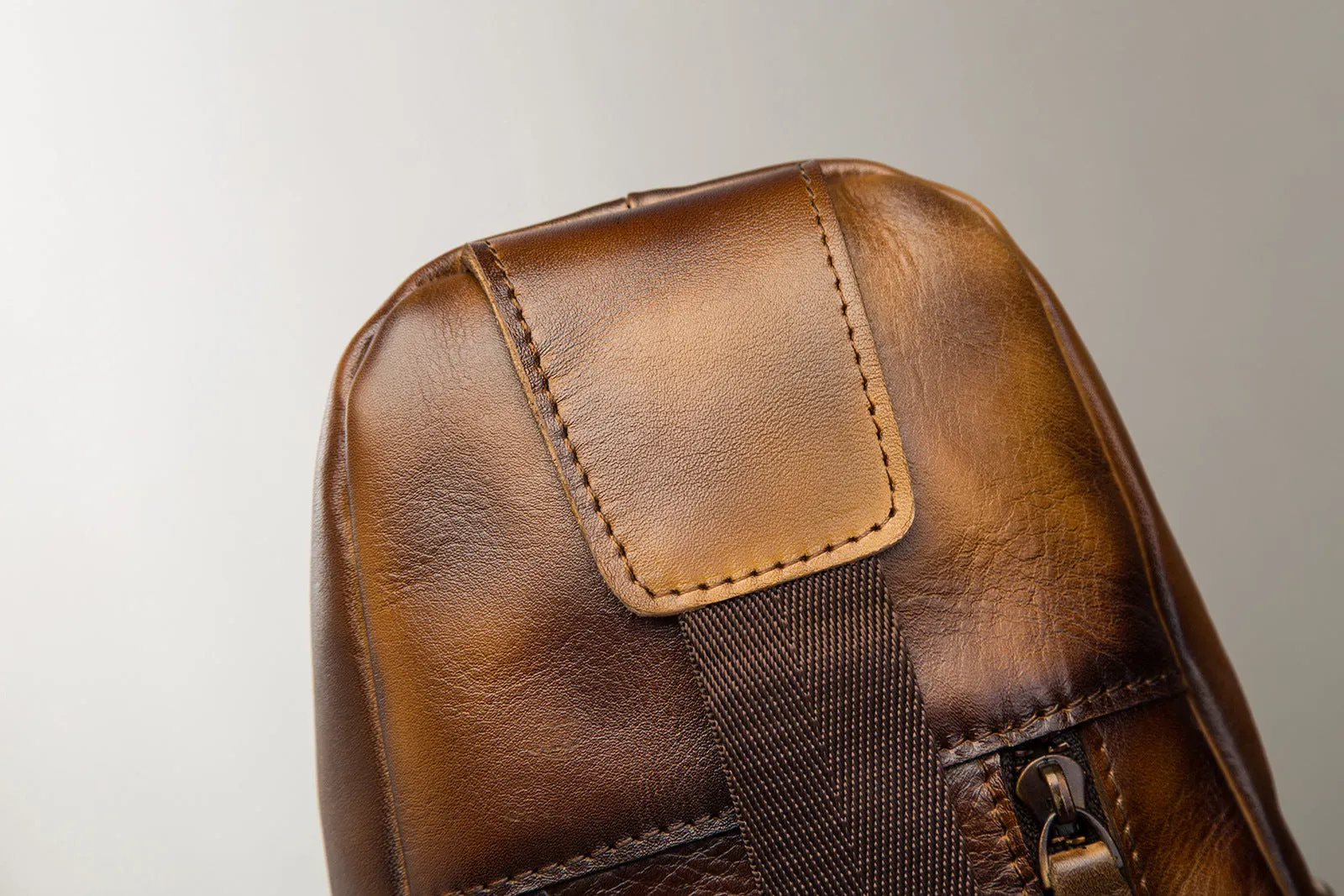 Blue Leather Sling Backpack Crossbody Sling Backpack Best Cross Body Sling Bag Mens Leather Sling Bags