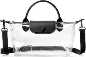BOSTANTEN Clear Bag for Stadium Approved Small Crossbody Purse Handbags for Concerts Sports Events