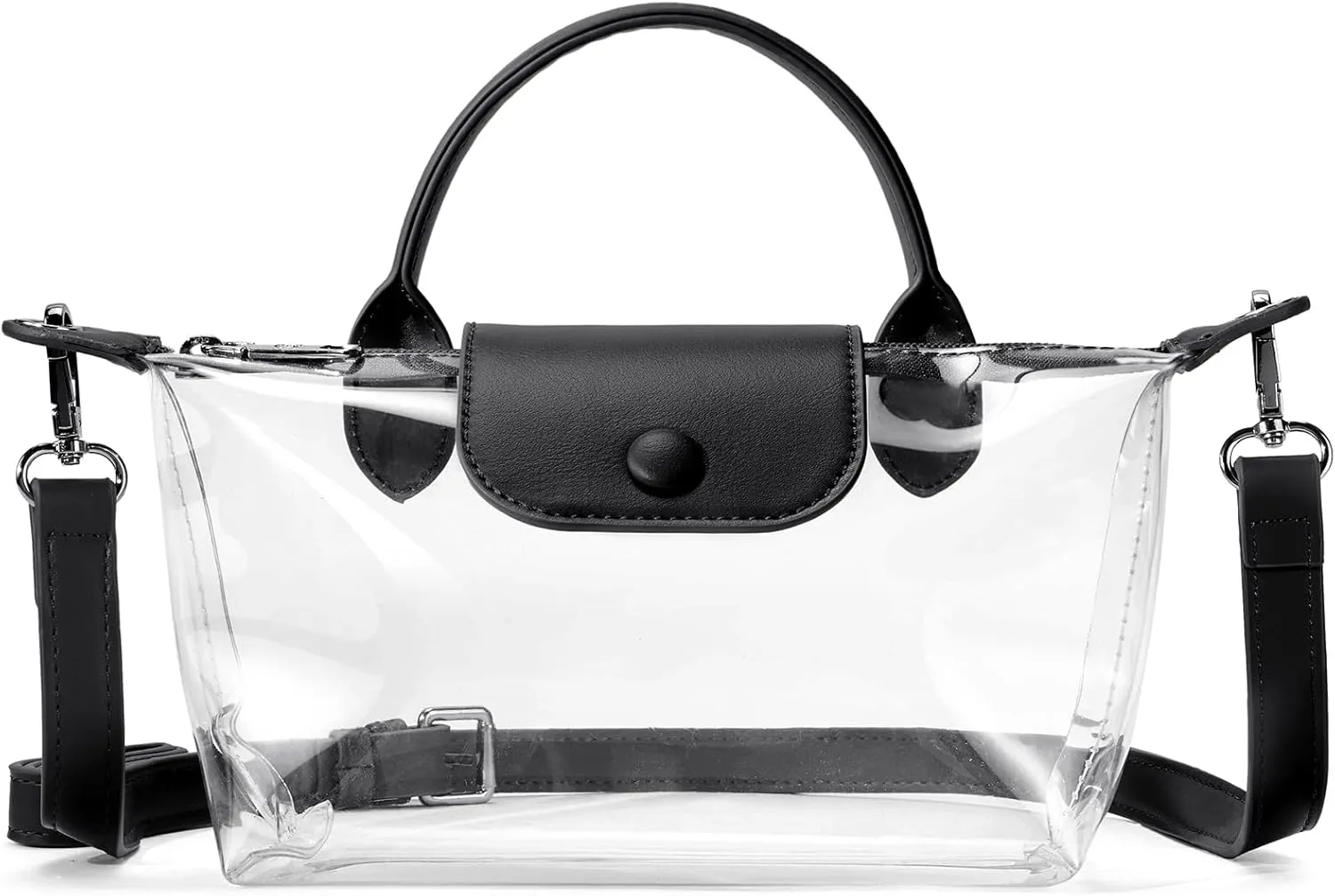 BOSTANTEN Clear Bag for Stadium Approved Small Crossbody Purse Handbags for Concerts Sports Events