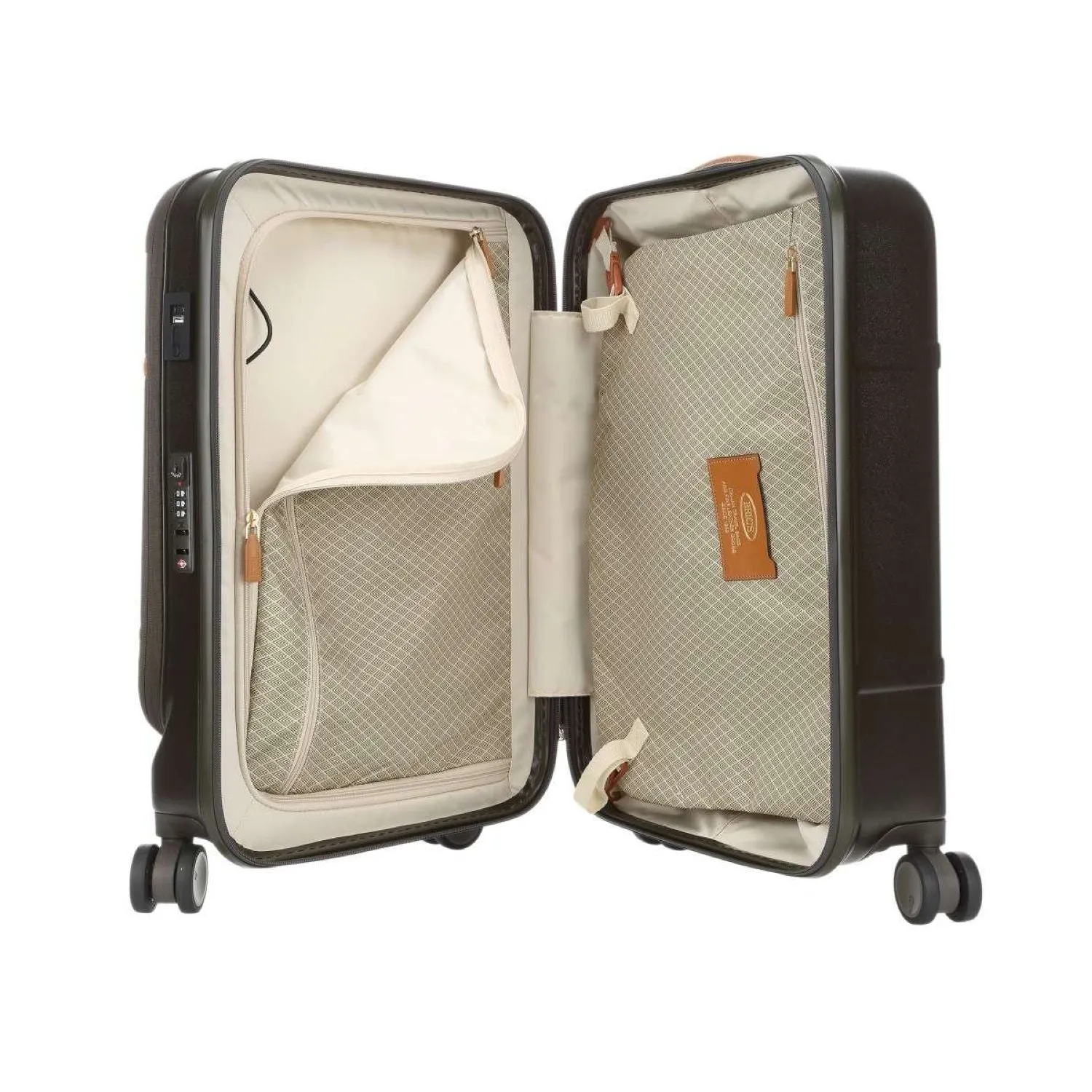 BRIC'S Bellagio V2 21" Carry On Luggage With Front Access Opening Spinner   Pocket with USB