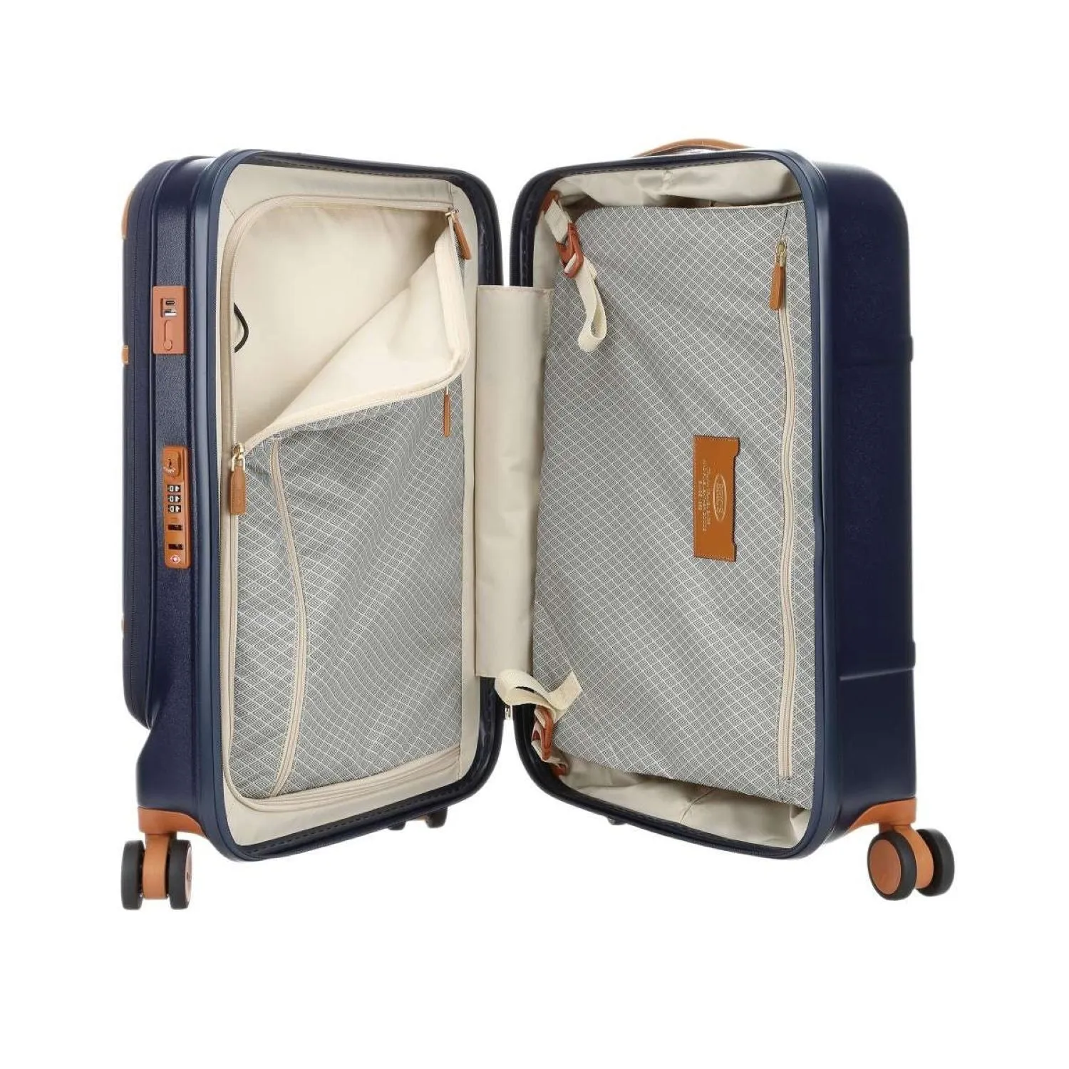 BRIC'S Bellagio V2 21" Carry On Luggage With Front Access Opening Spinner   Pocket with USB