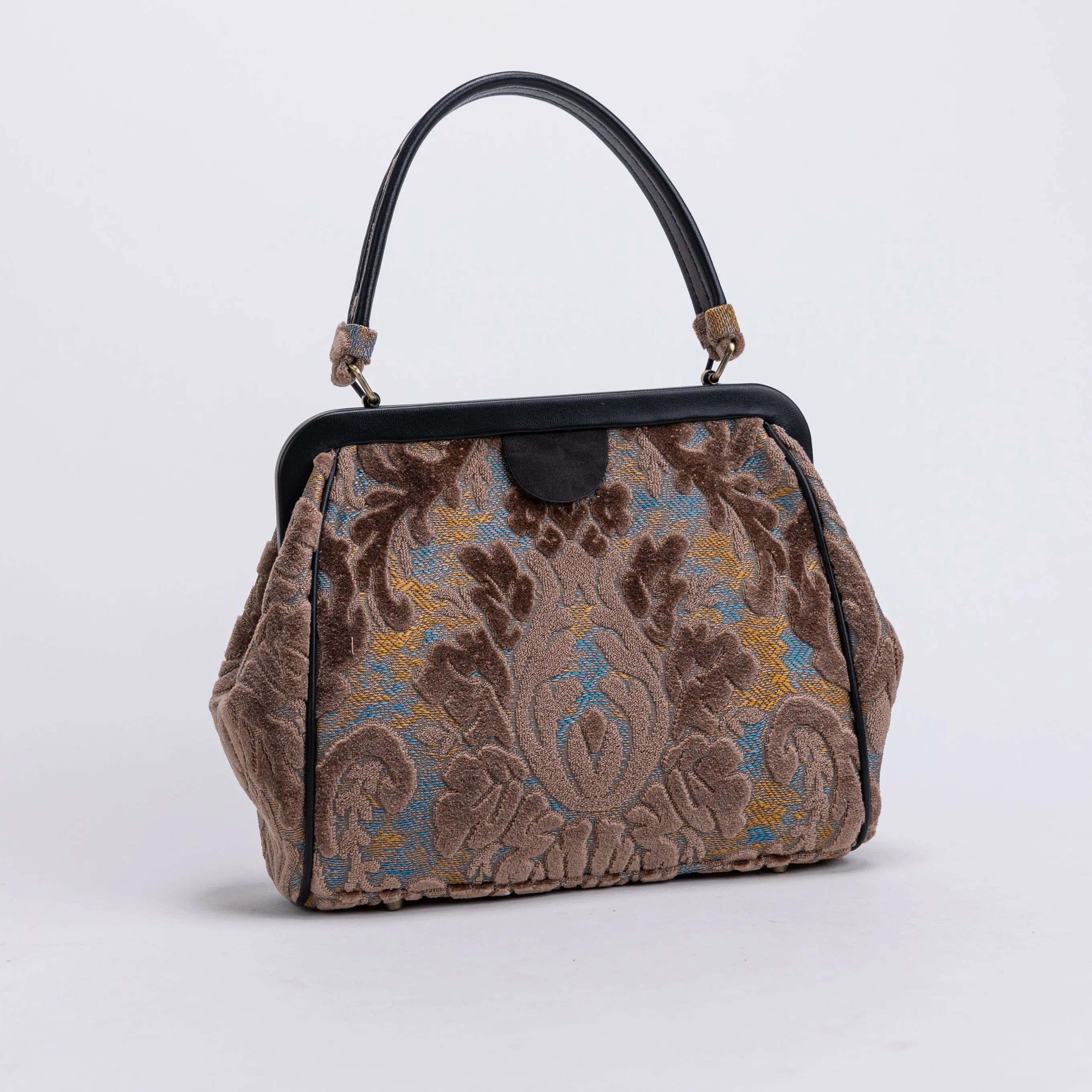 Burnout Velvet Camel Alma Satchel