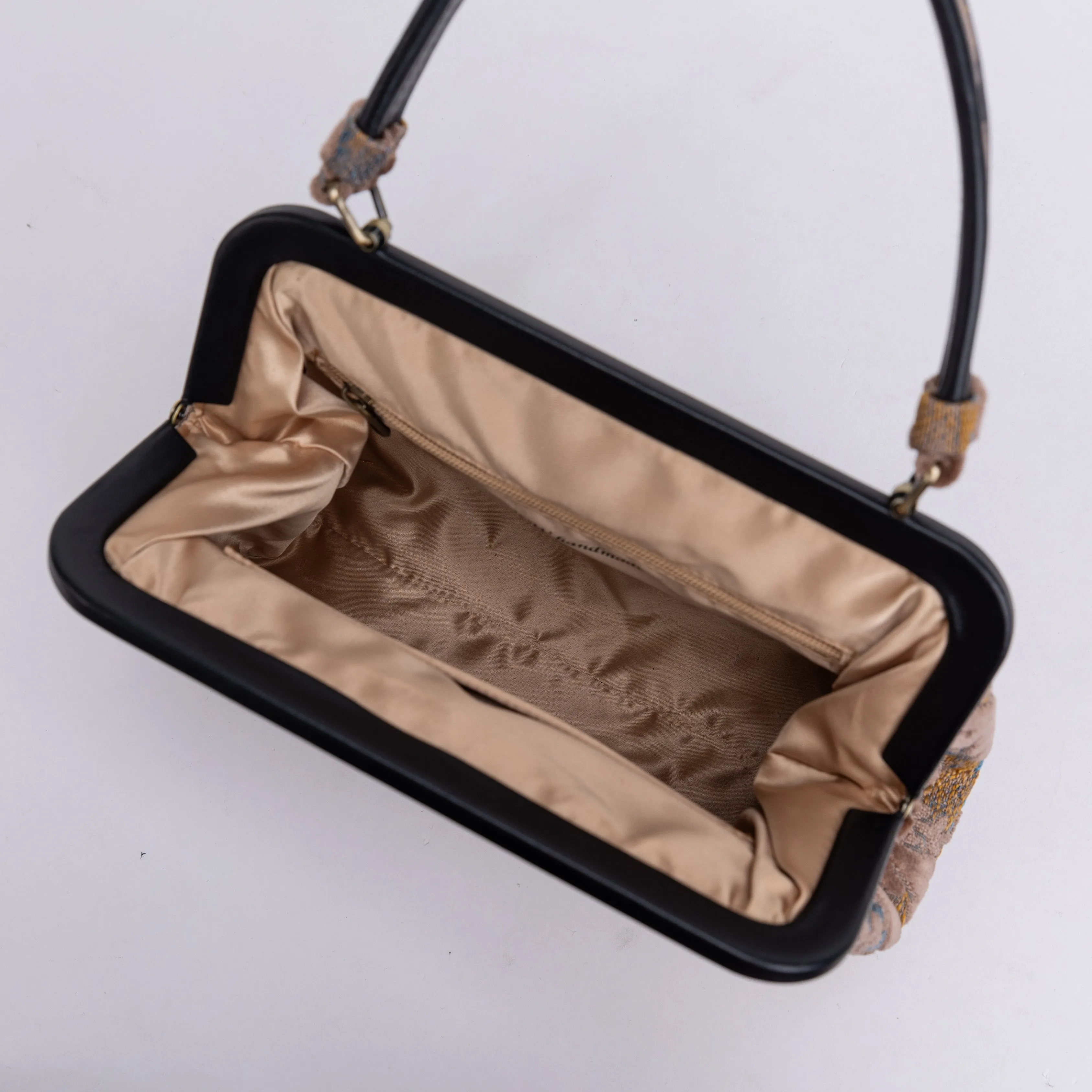 Burnout Velvet Camel Alma Satchel