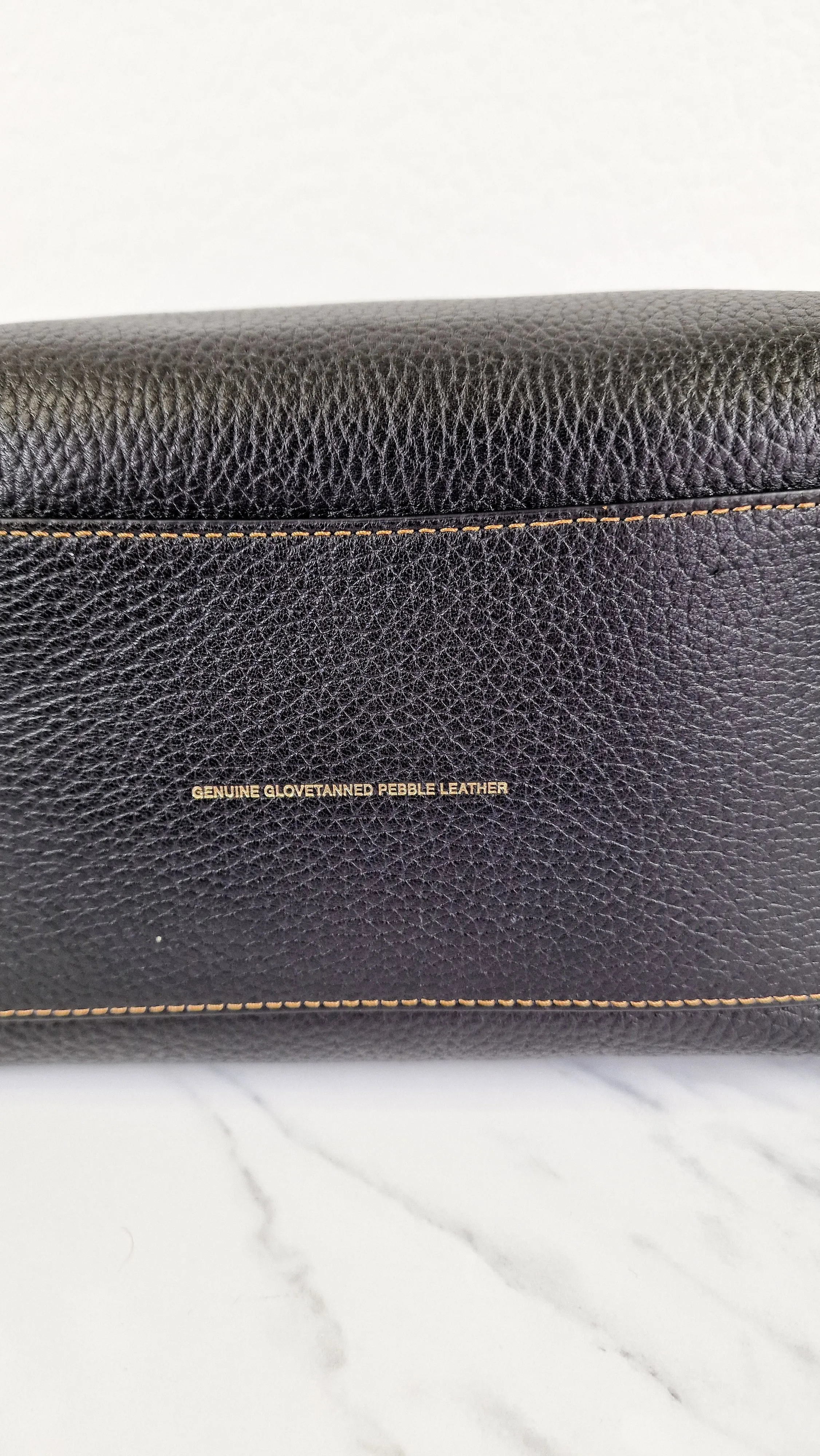 Coach 1941 Rogue 31 Bag in Black Pebble Leather with Honey Suede - Classic Handbag - Coach 38124
