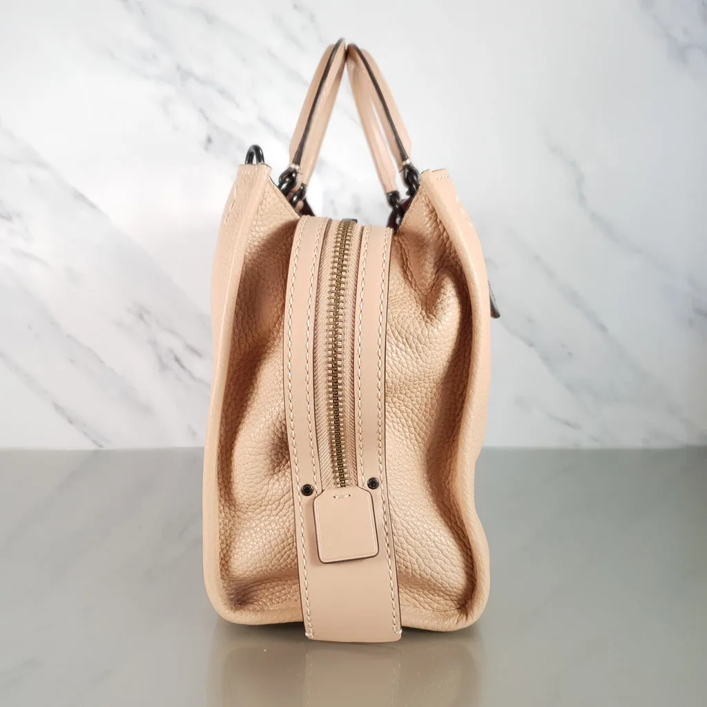 Coach 1941 Rogue 31 Handbag in Beechwood Nude Neutral Pebble and Burgundy
