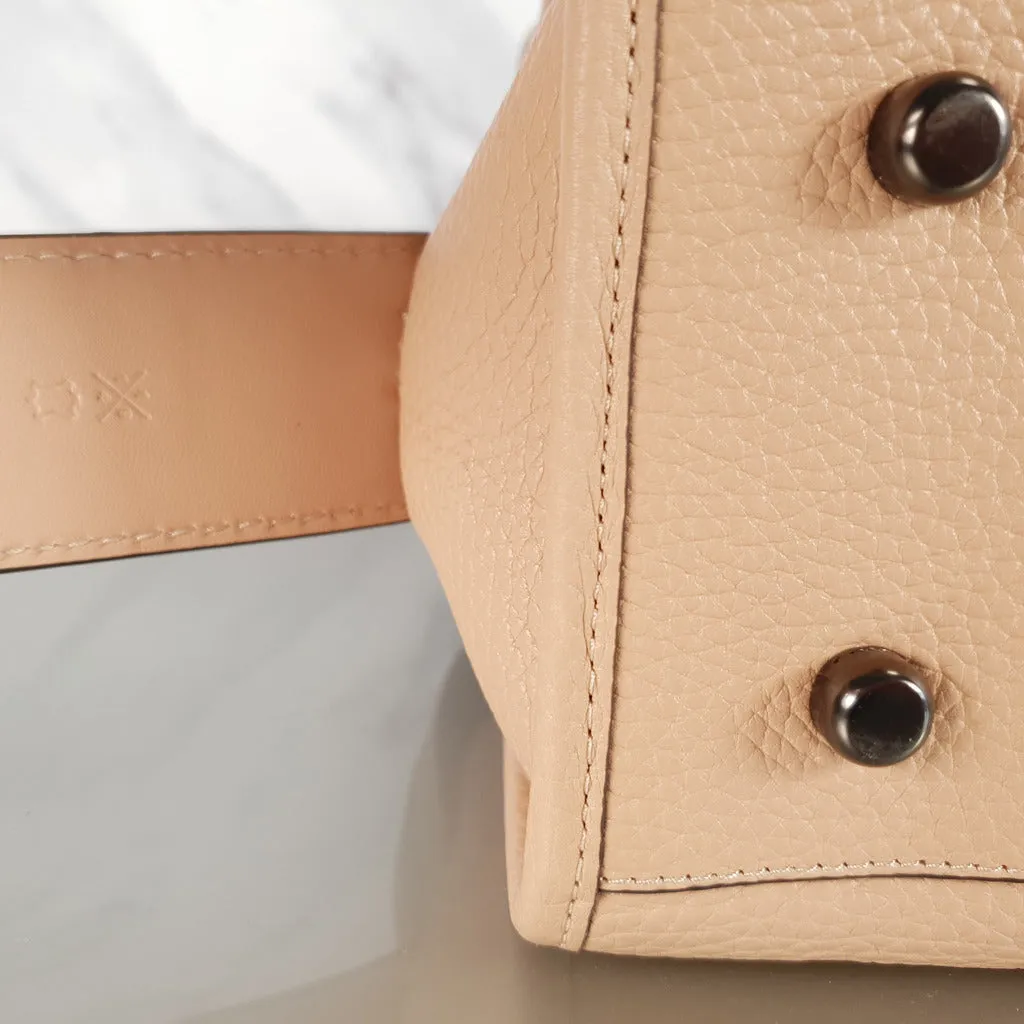 Coach 1941 Rogue 31 Handbag in Beechwood Nude Neutral Pebble and Burgundy