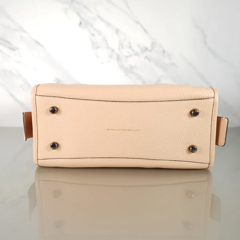 Coach 1941 Rogue 31 Handbag in Beechwood Nude Neutral Pebble and Burgundy