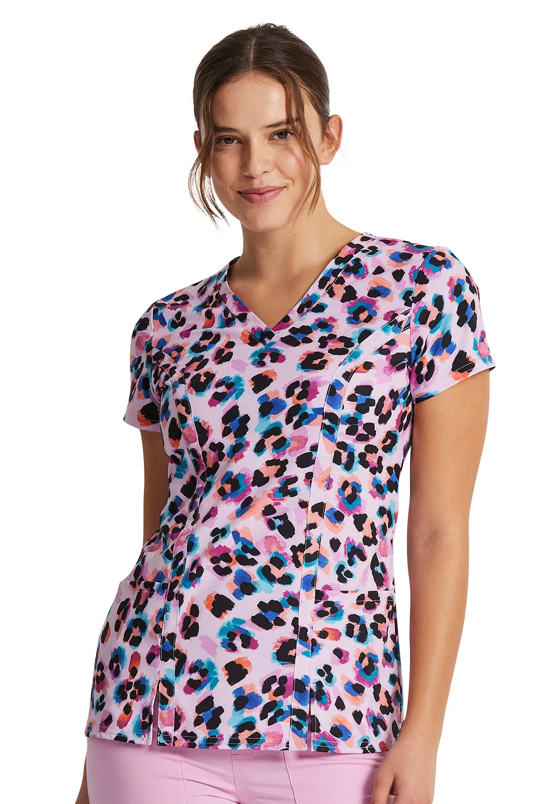 EDS Signature - Women's V-Neck Print Top