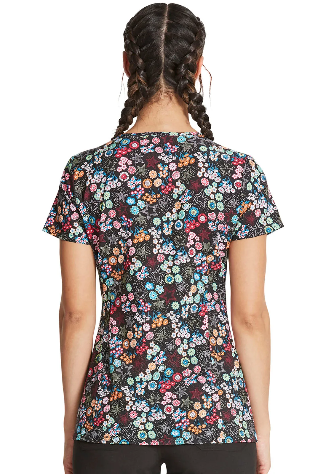EDS Signature - Women's V-Neck Print Top