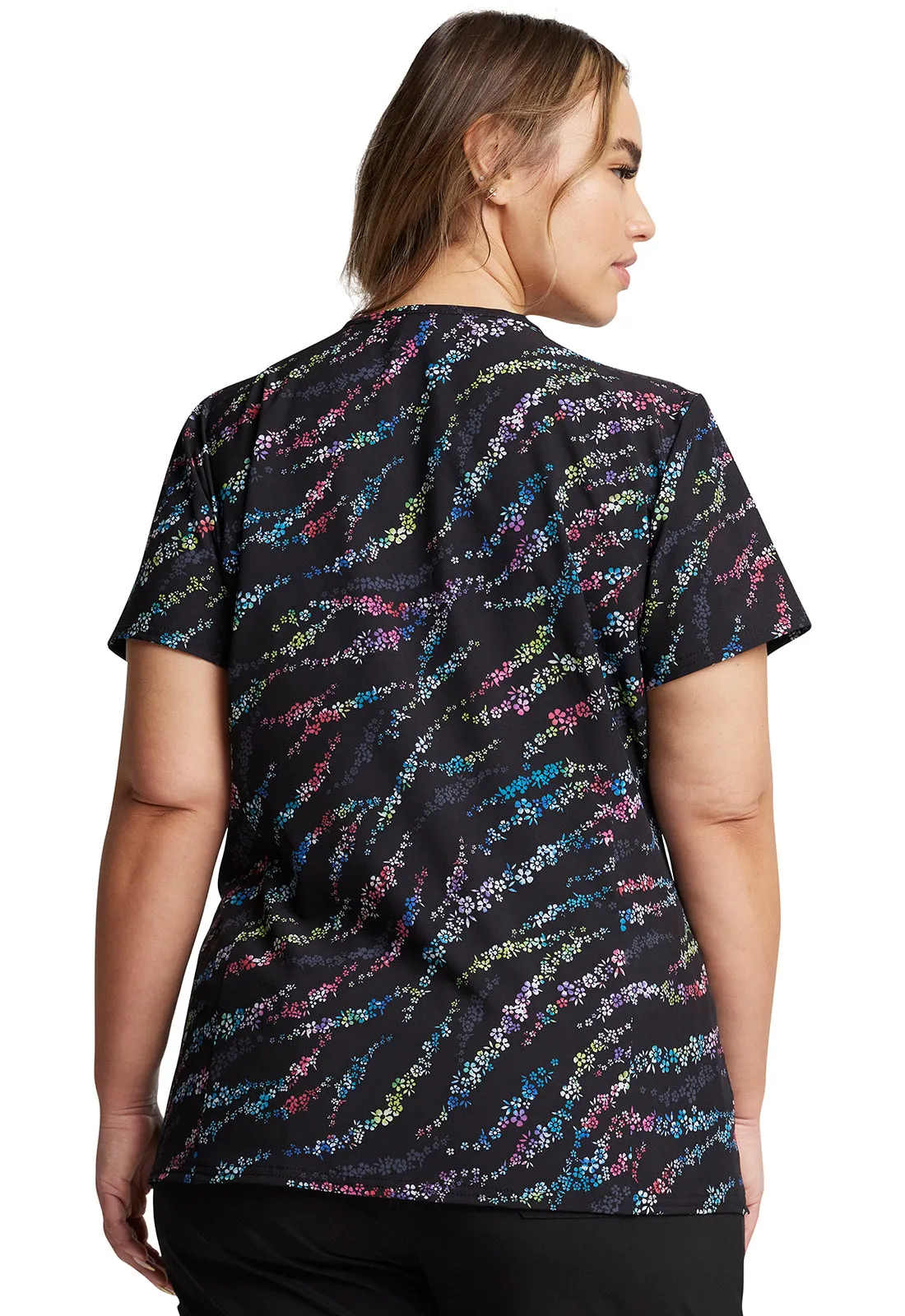 EDS Signature - Women's V-Neck Print Top