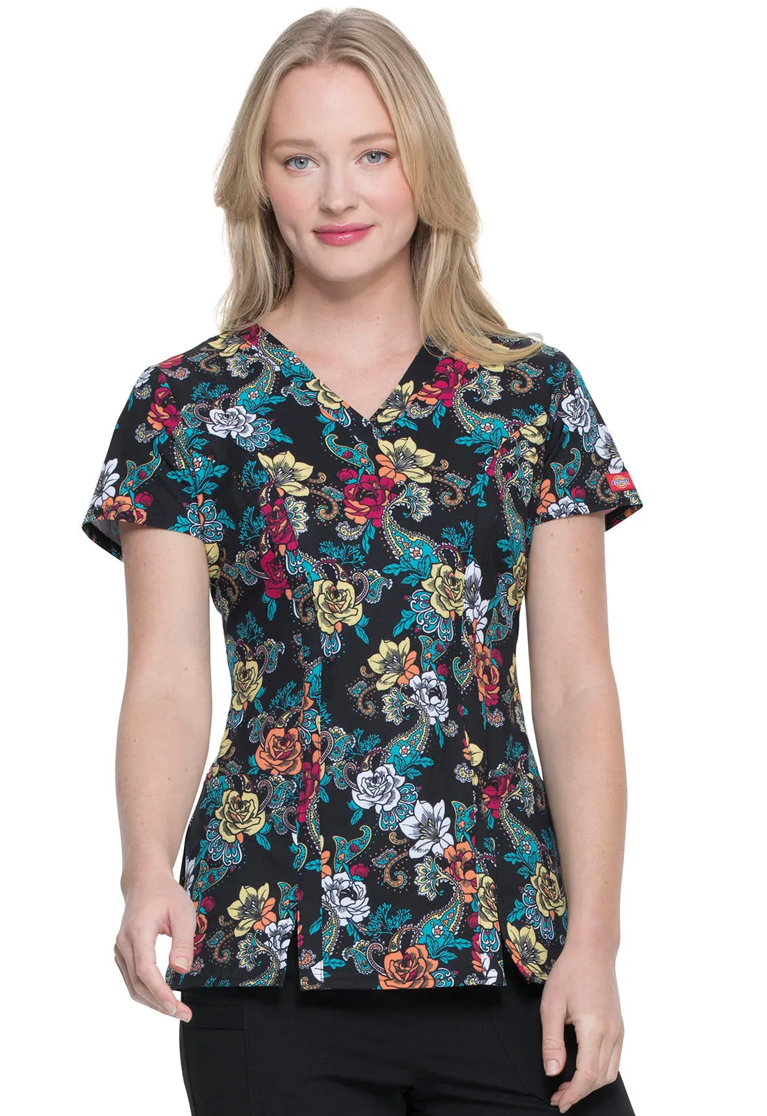 EDS Signature - Women's V-Neck Print Top