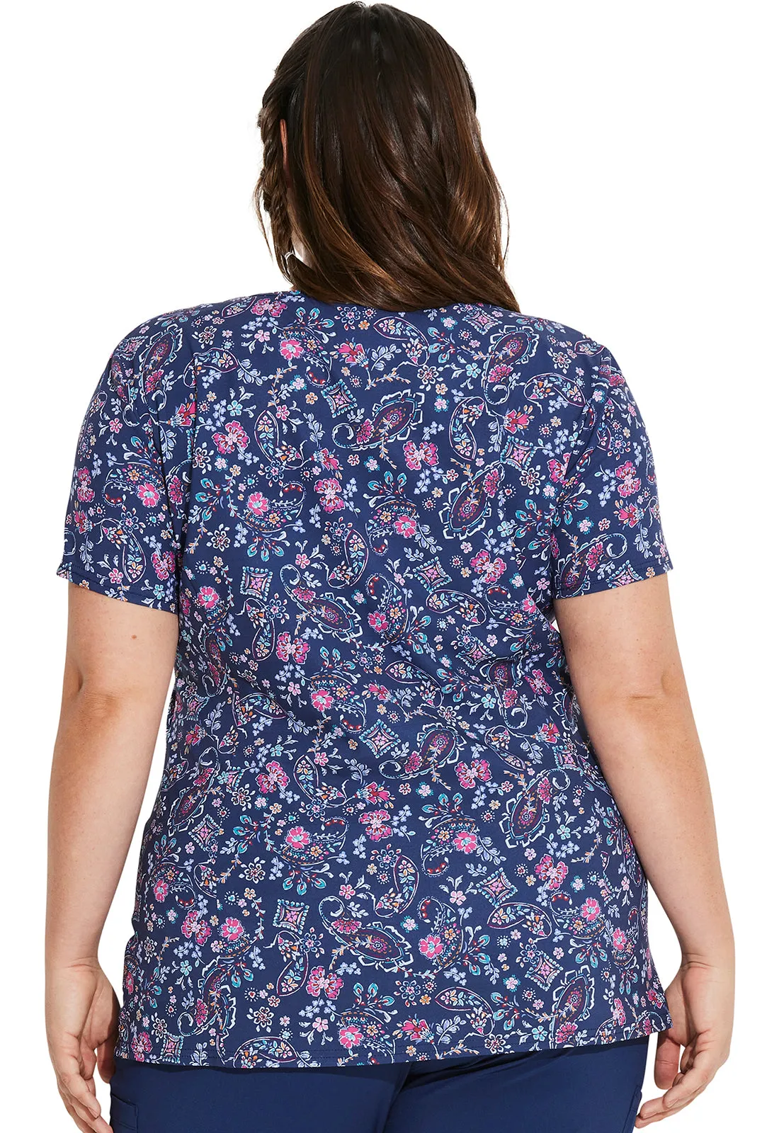 EDS Signature - Women's V-Neck Print Top
