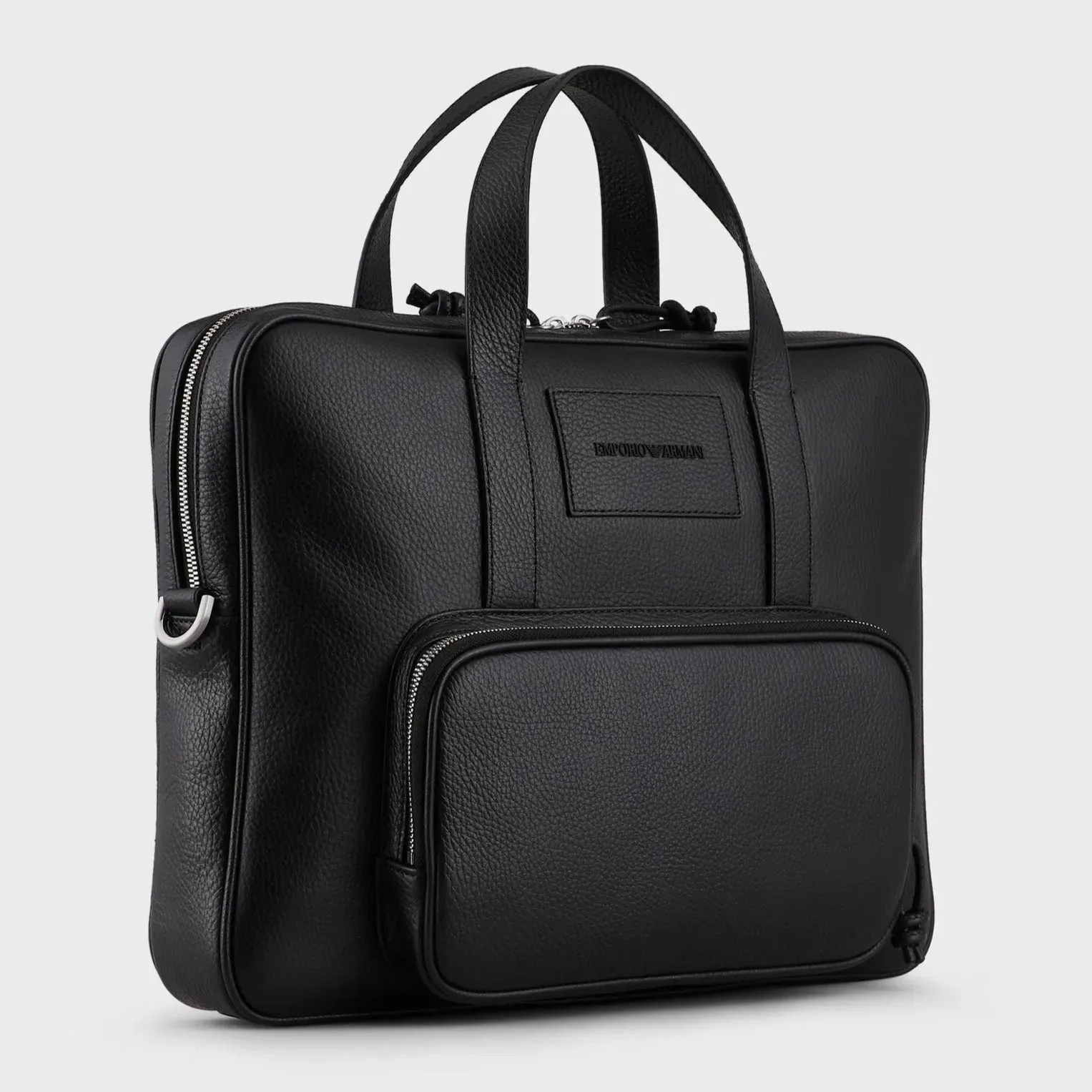 Emporio Armani Tumbled Leather Briefcase