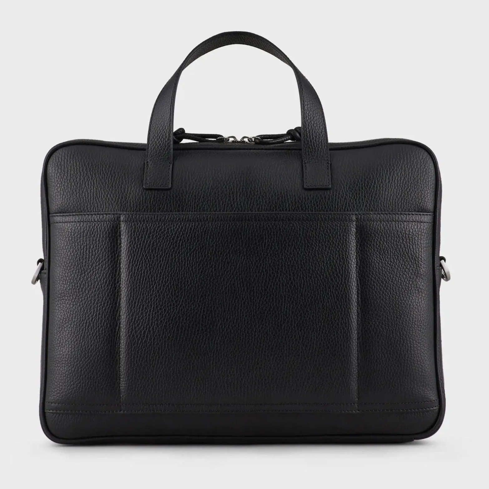 Emporio Armani Tumbled Leather Briefcase
