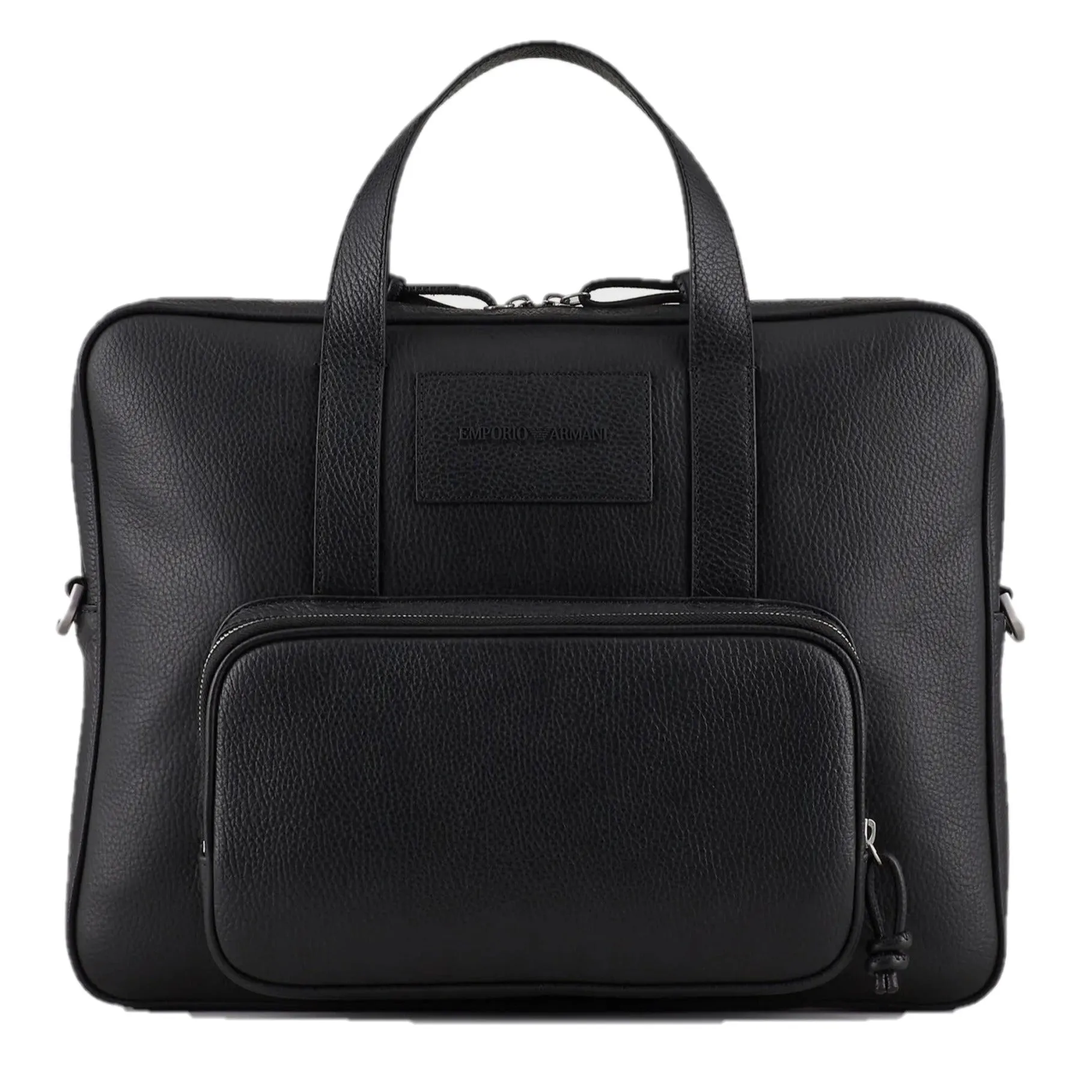 Emporio Armani Tumbled Leather Briefcase