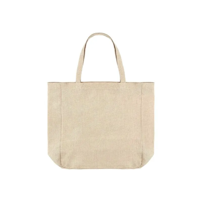 Faux Burlap Tote Bag Natural - 38 x 40cm