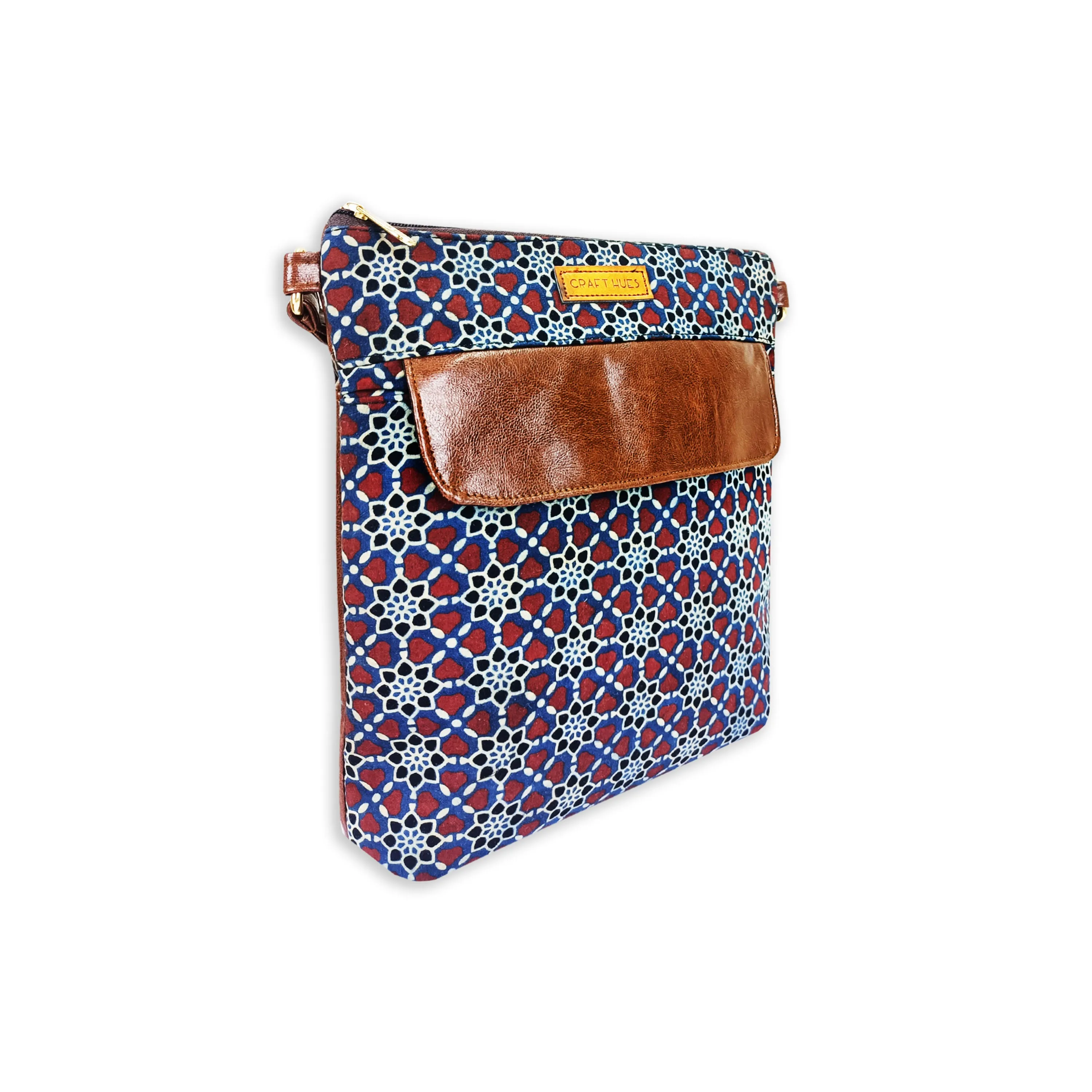 Floral Jaal Messenger Bag