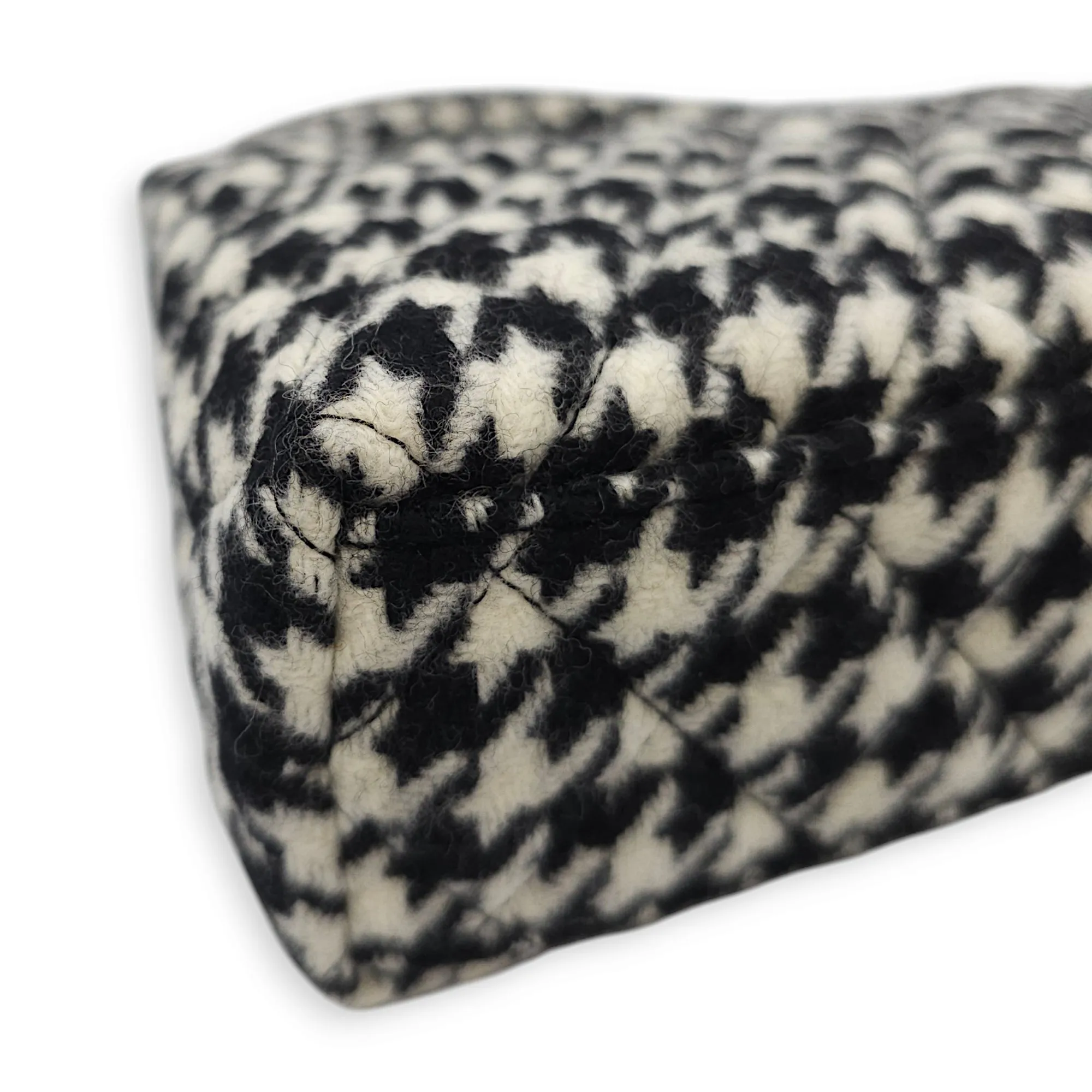 Houndstooth Kelly (19cm) Mini Multi-colour Crossbody Bag in Tweed, Gold hardware