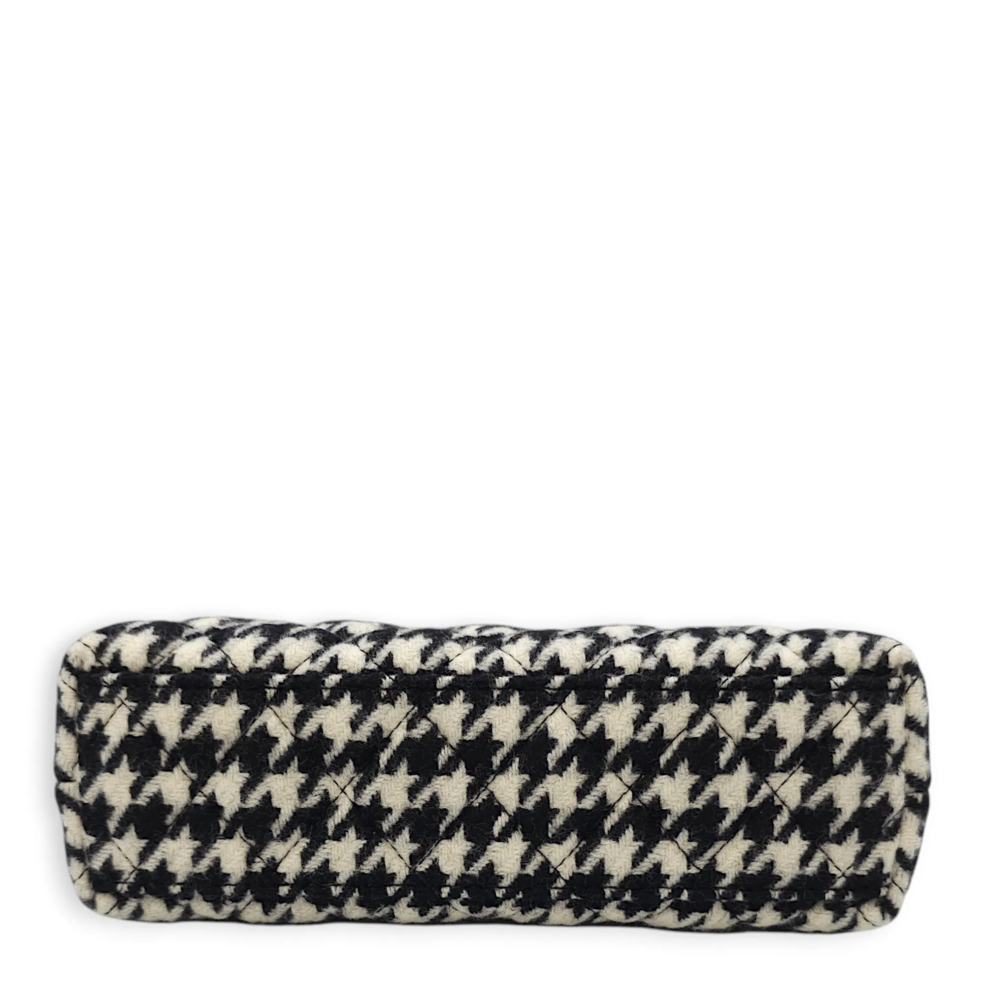 Houndstooth Kelly (19cm) Mini Multi-colour Crossbody Bag in Tweed, Gold hardware