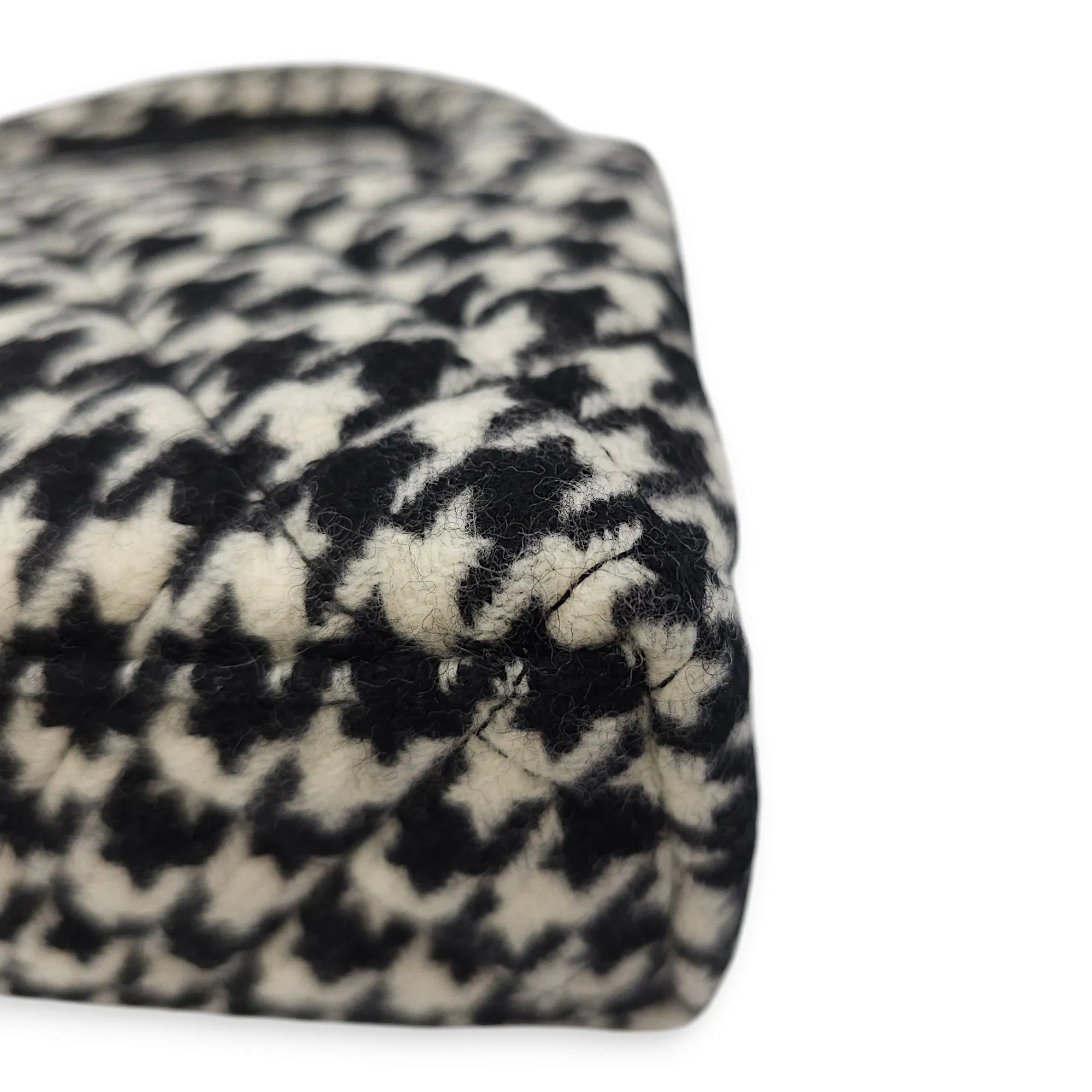 Houndstooth Kelly (19cm) Mini Multi-colour Crossbody Bag in Tweed, Gold hardware