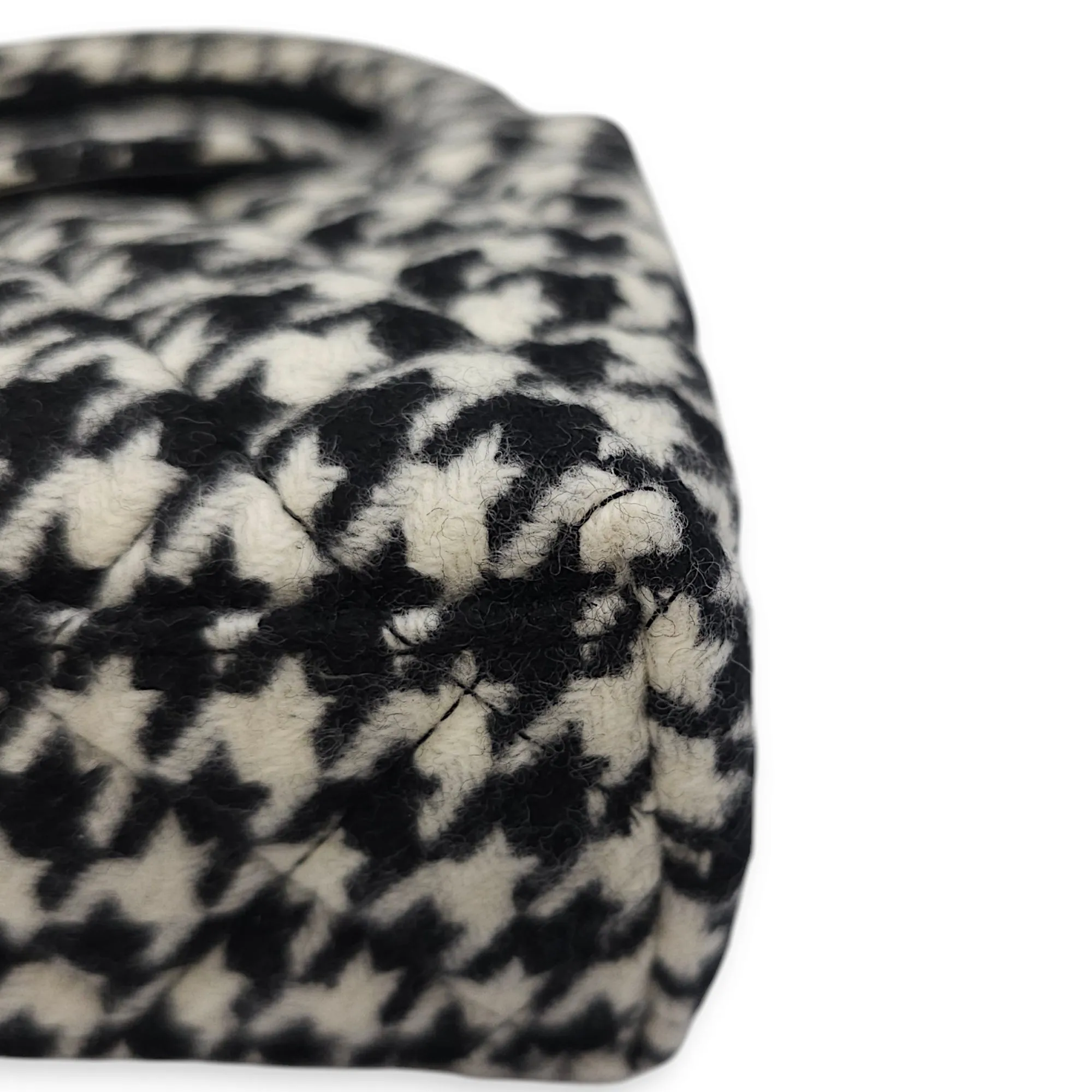Houndstooth Kelly (19cm) Mini Multi-colour Crossbody Bag in Tweed, Gold hardware
