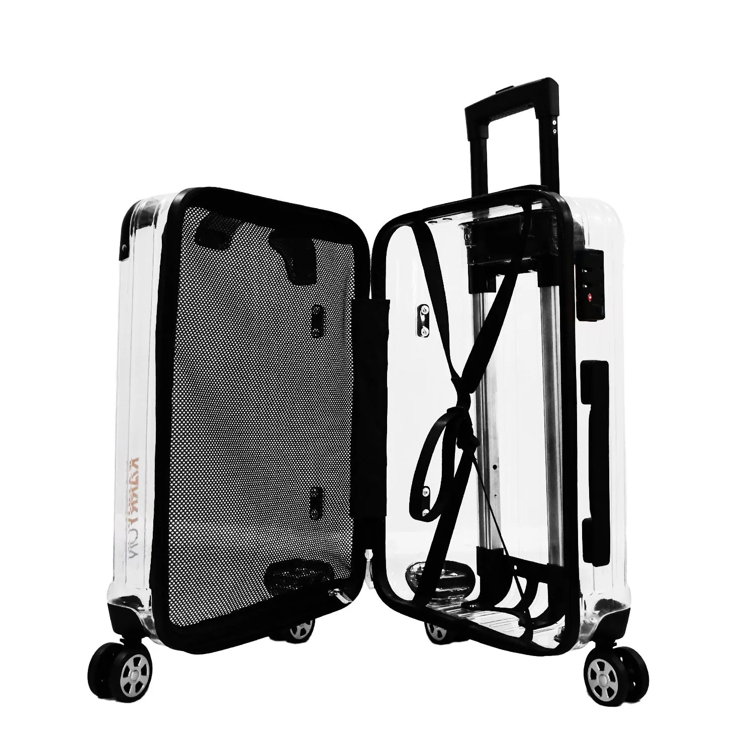 Karry-On 20" Aviation Tsa Transparent Pc Hardshell Cabin Luggage