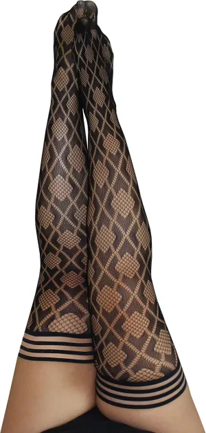 Kix'ies Thigh Highs | Thigh High Womens Stockings with No Slip Grip Stay Ups Thigh Bands | Womens Thigh High Stockings