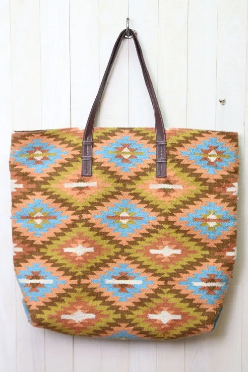 Large Geo Pattern Tote Bag