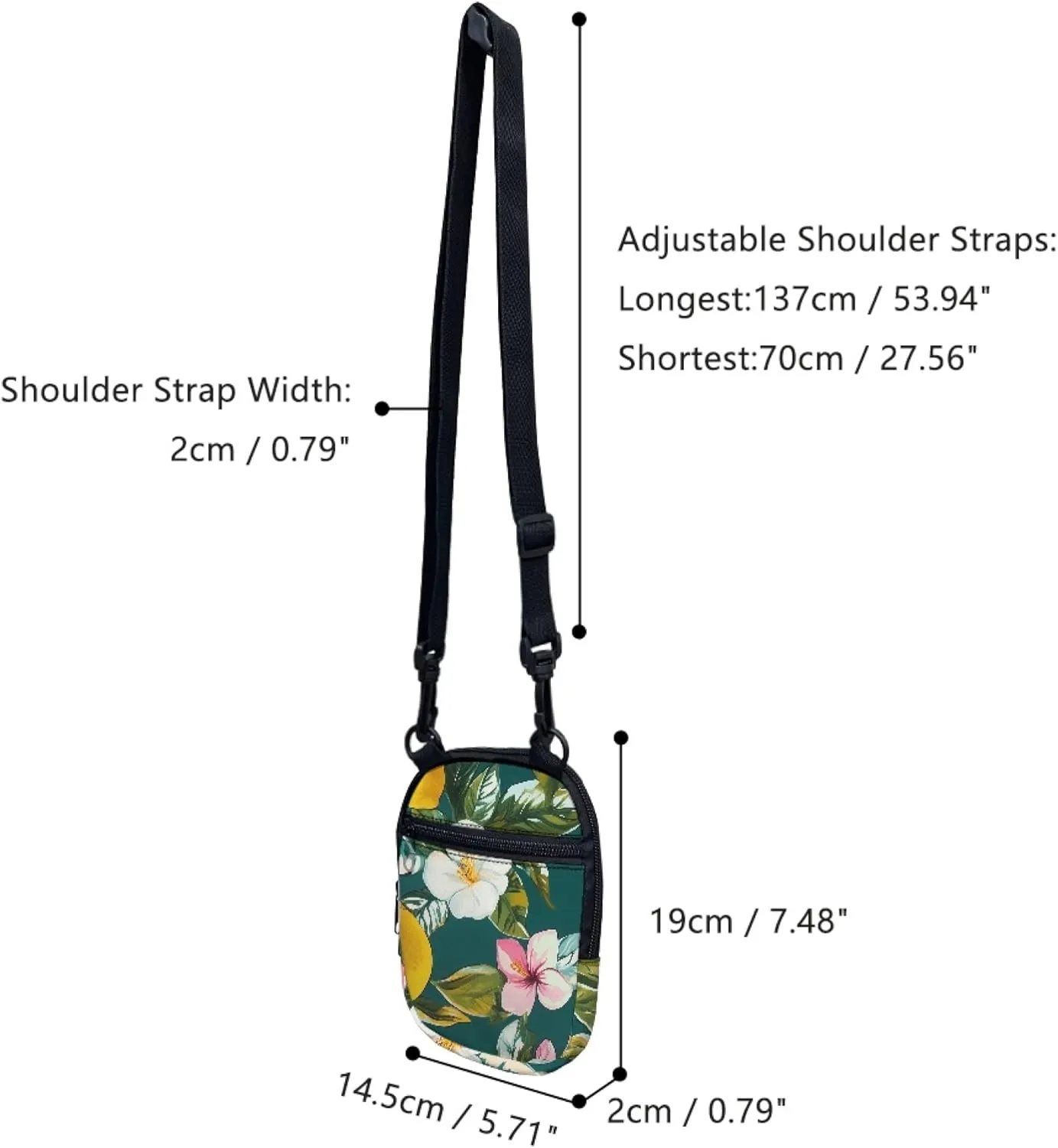 Mini Messenger Bag Girls Crossbody Bags for Women Designer Wallet Purses Shoulder Pouch for Workout Travelling