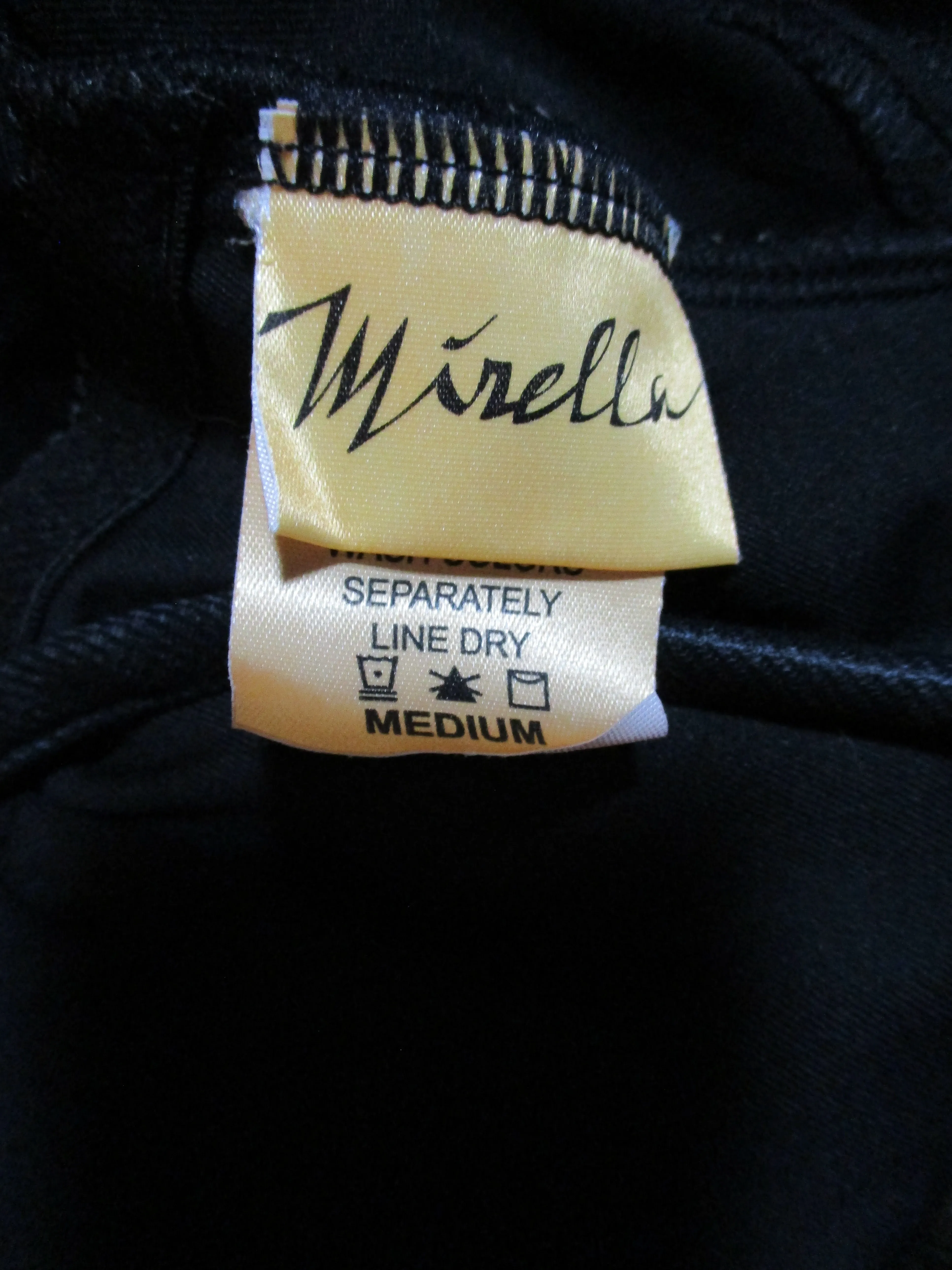 MIRELLA BLACK Leotard Bodysuit Sleeveless M Lingerie