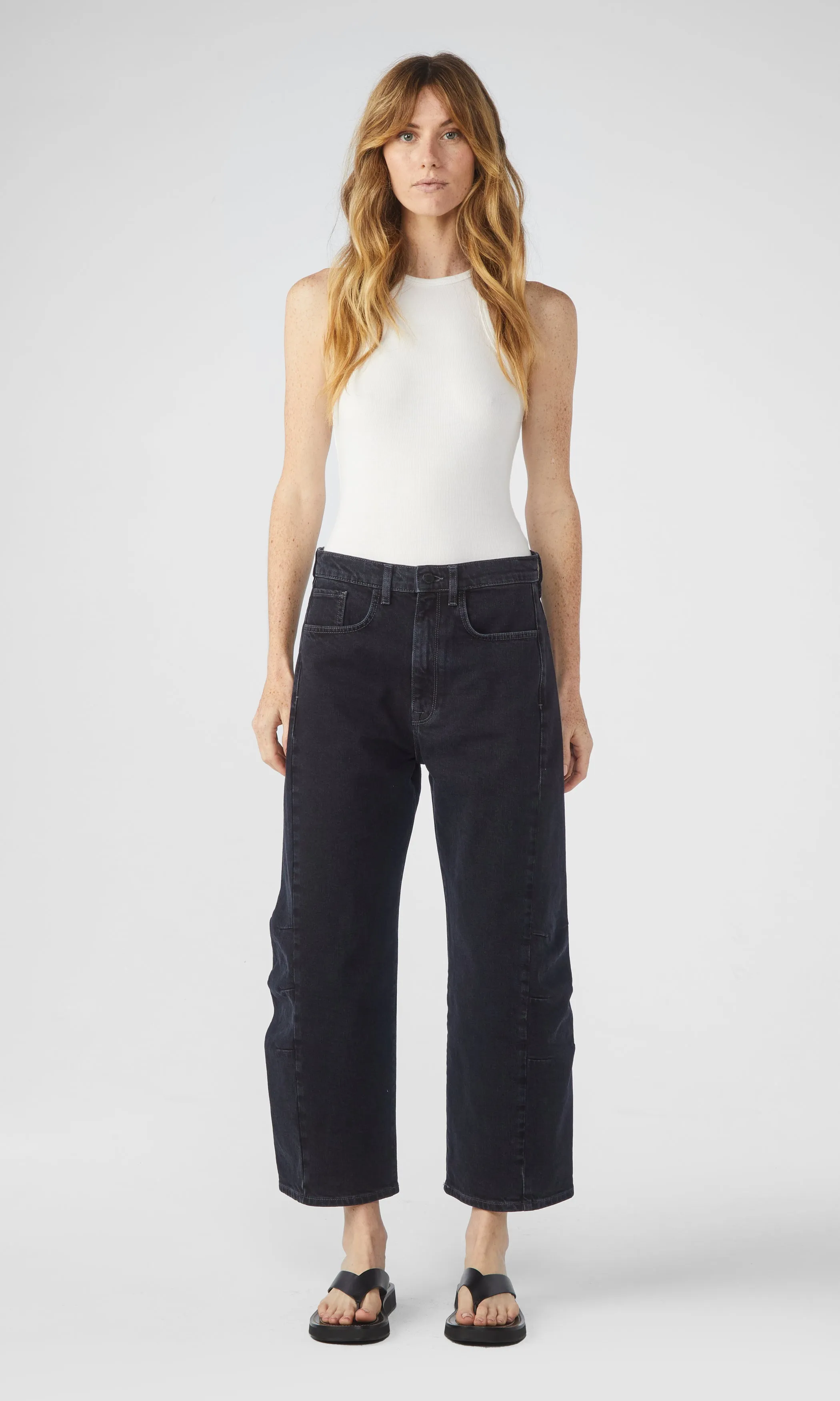 Ms. Walker Mid Rise Constructed Jean - Loved Black