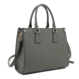 MT20351 Simple Satchel with Shoulder Strap