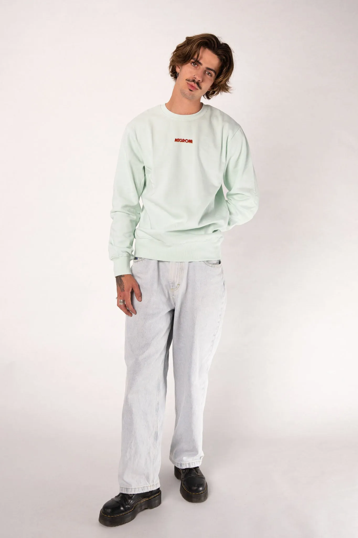 Negroni Signature | Bestickter Bio-Baumwoll Männer Pullover