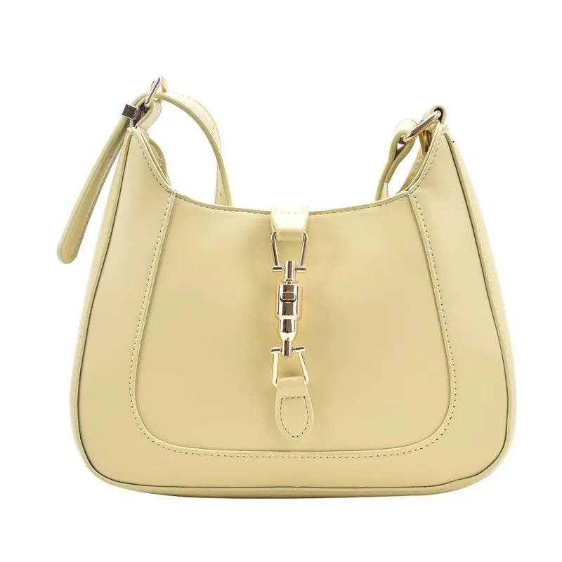 PU leather shoulder handbag