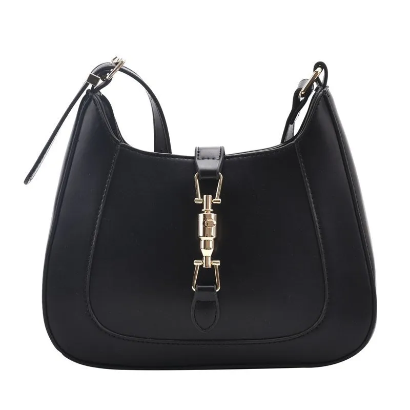 PU leather shoulder handbag