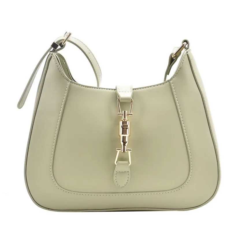 PU leather shoulder handbag