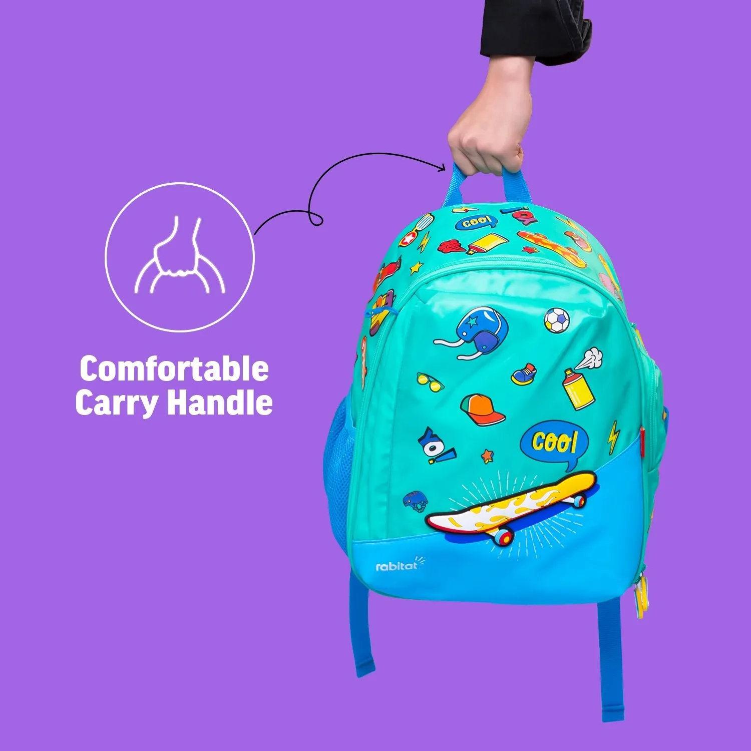 Rabitat Smash School Bag 14.5" - Spunky