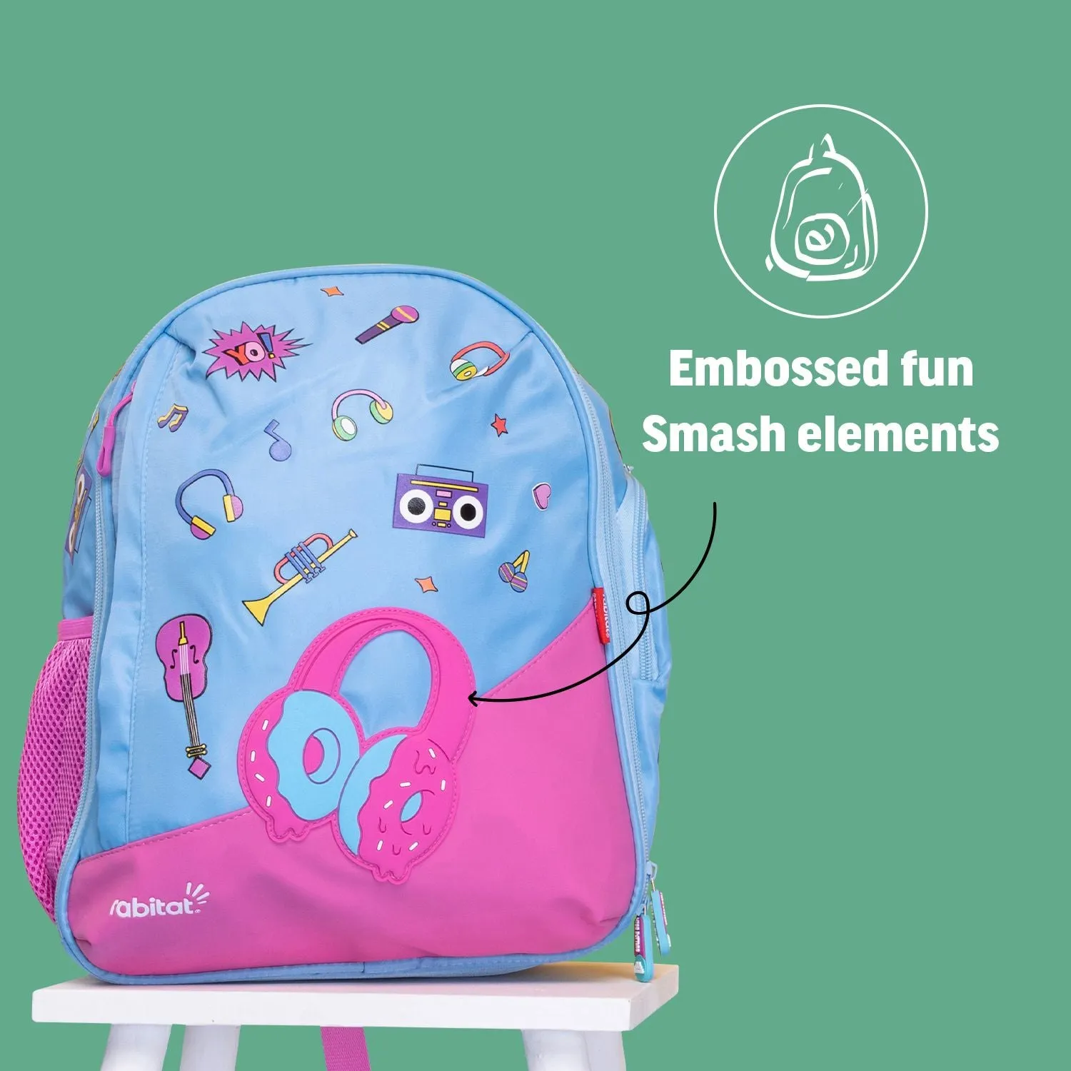 Rabitat Smash School Bag 14.5" - Spunky