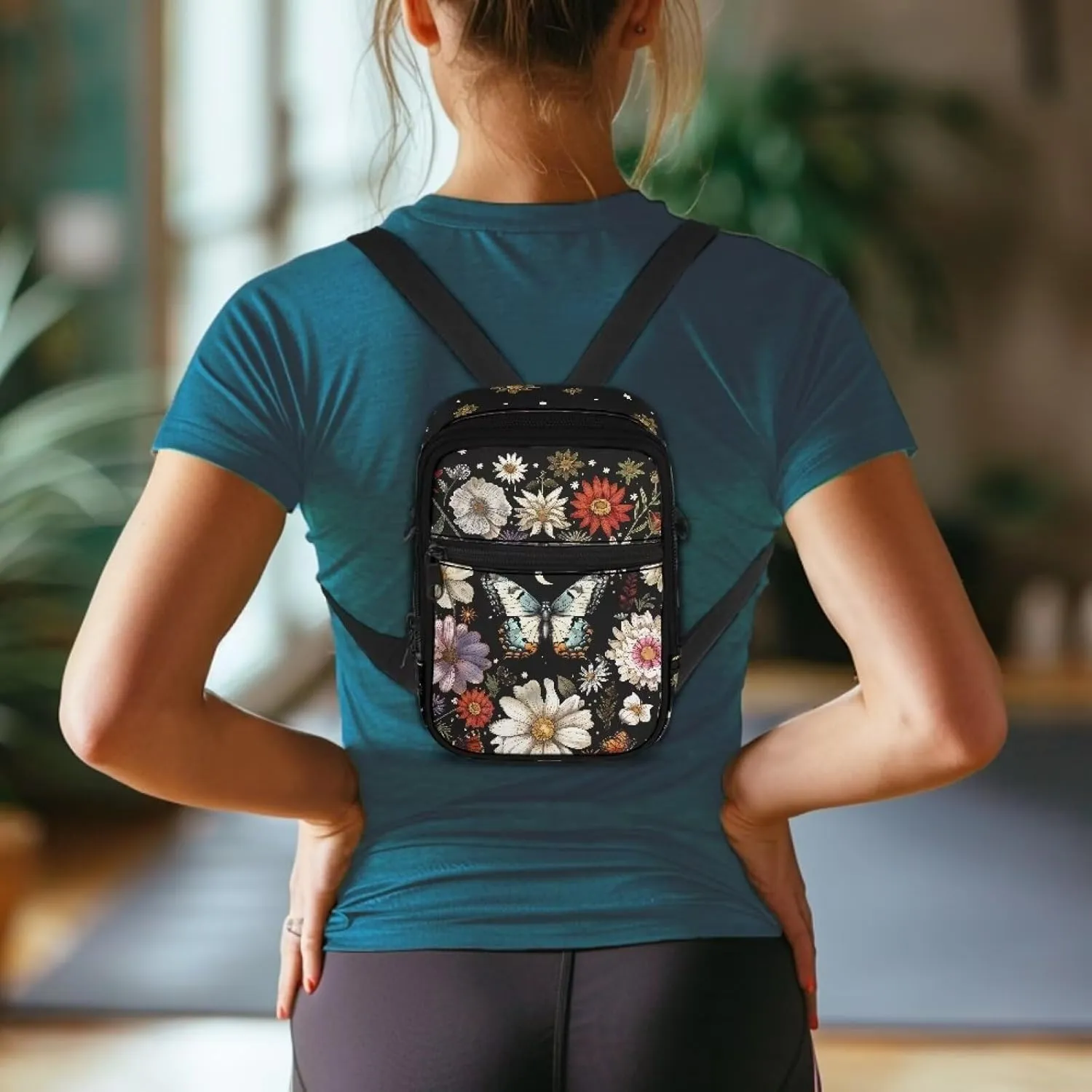 Small Messenger Bag for Women Men Sling Bag Crossbody Purse Wallet Purse Cell Phone Crossbody Bag