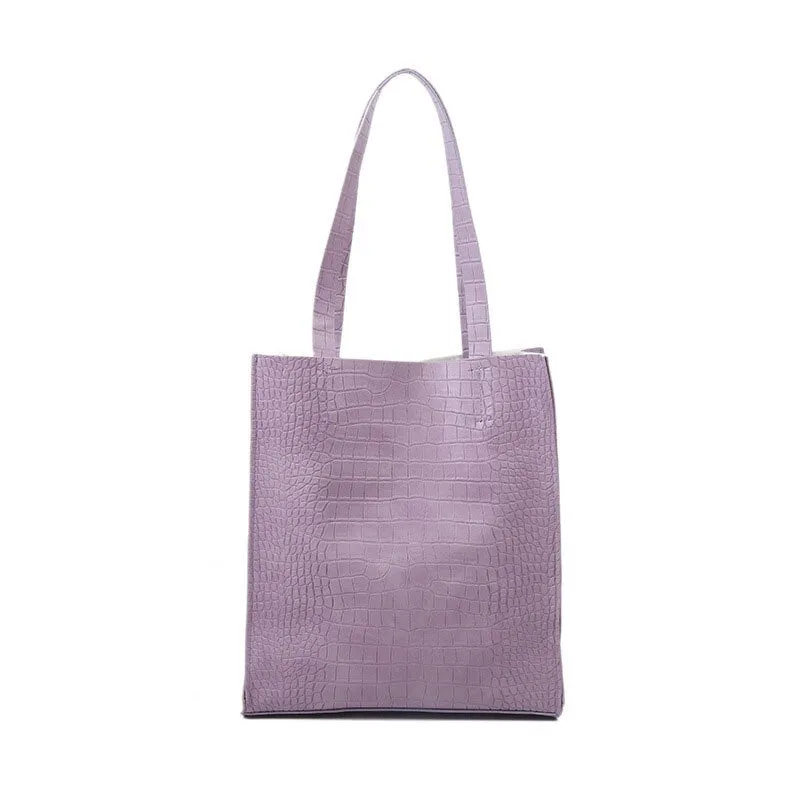 Solid Color Tote Bag 2021 Fashion New High-quality Soft Leather Women's Designer Handbag Large Capacity Shoulder Bags